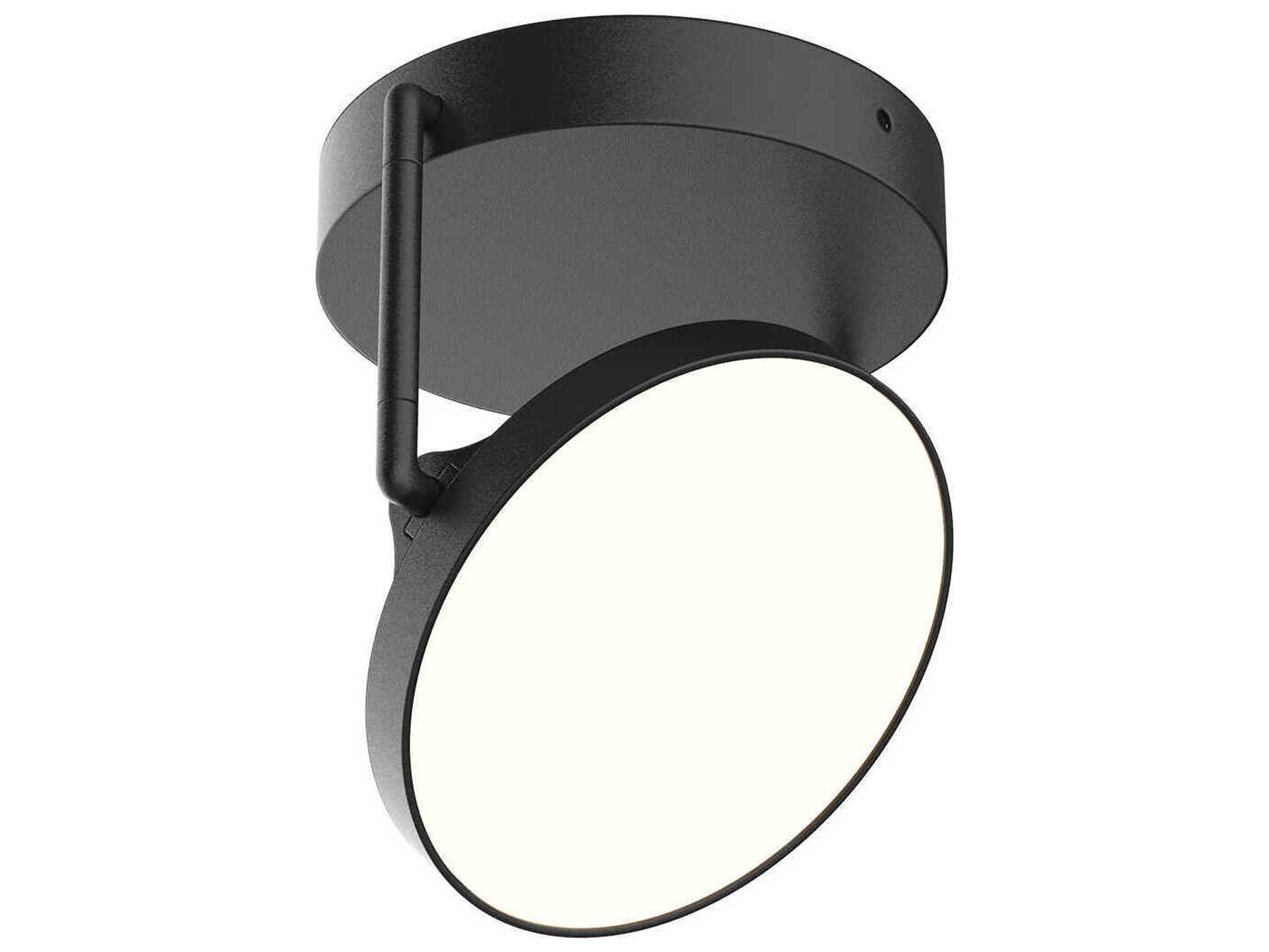 Kuzco Lighting Novel Black Round Semi Flush Mount