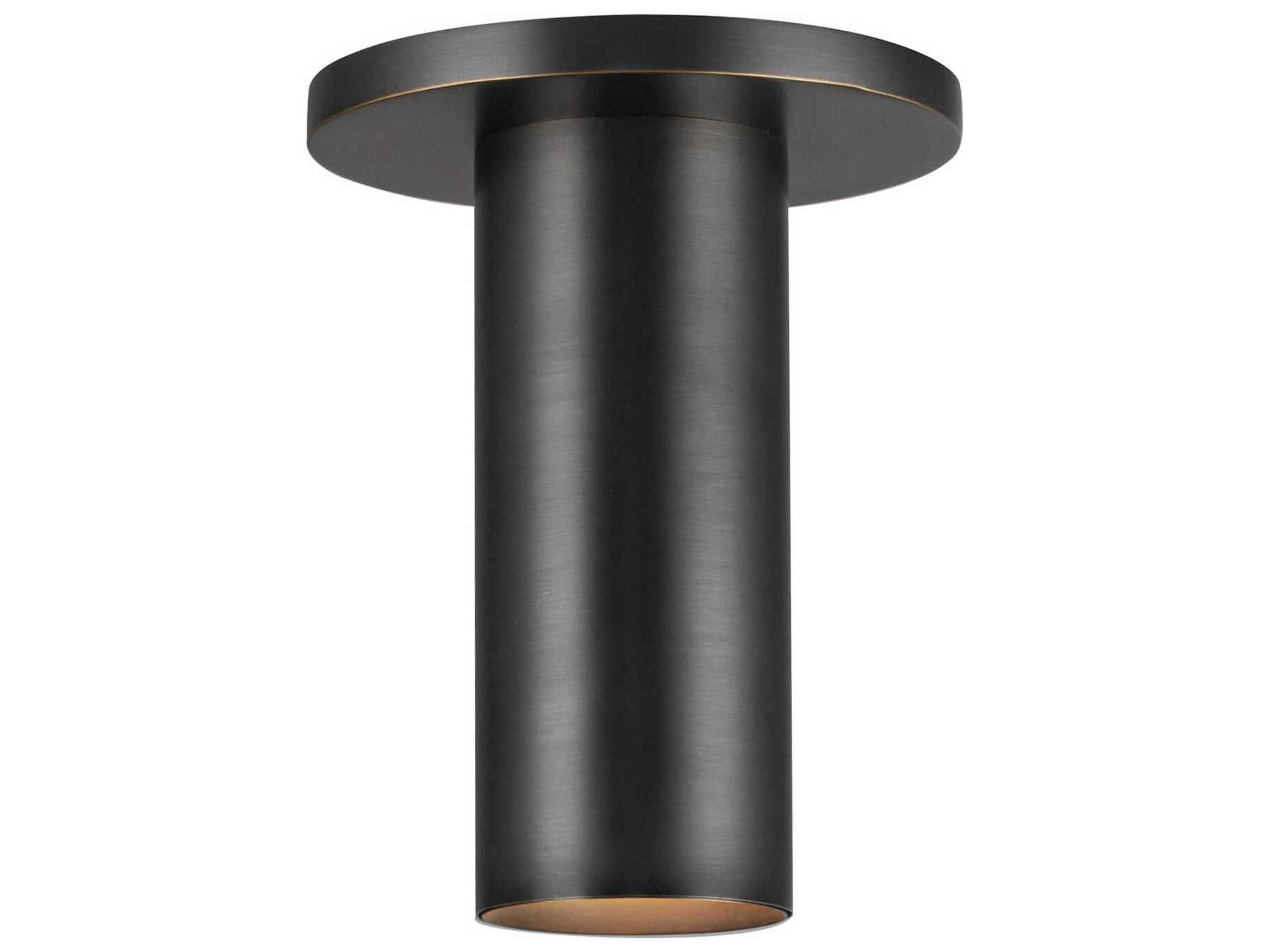 Kuzco Lighting Mason Urban Bronze Cylinder Semi Flush Mount