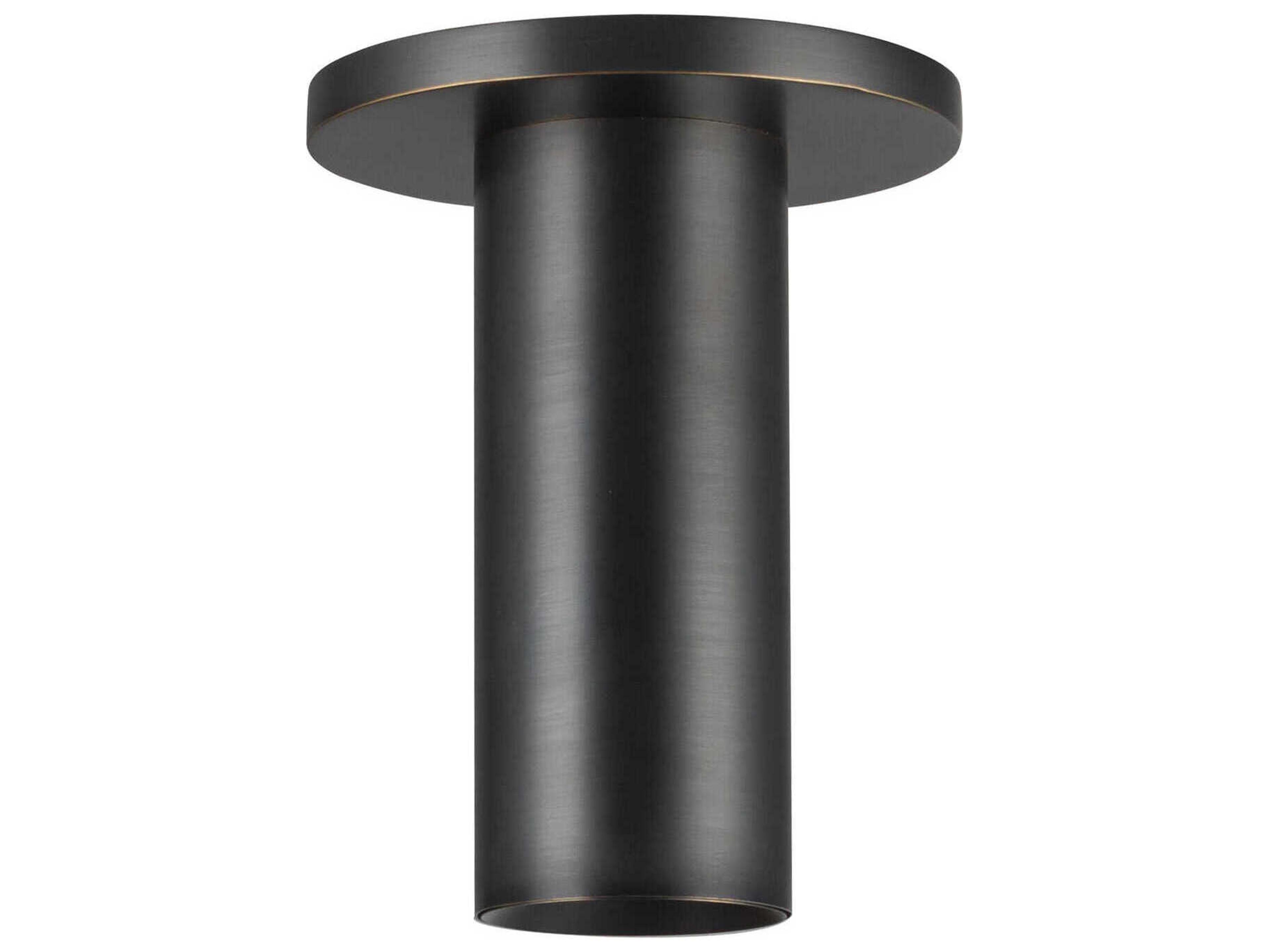Kuzco Lighting Mason Urban Bronze Cylinder Semi Flush Mount