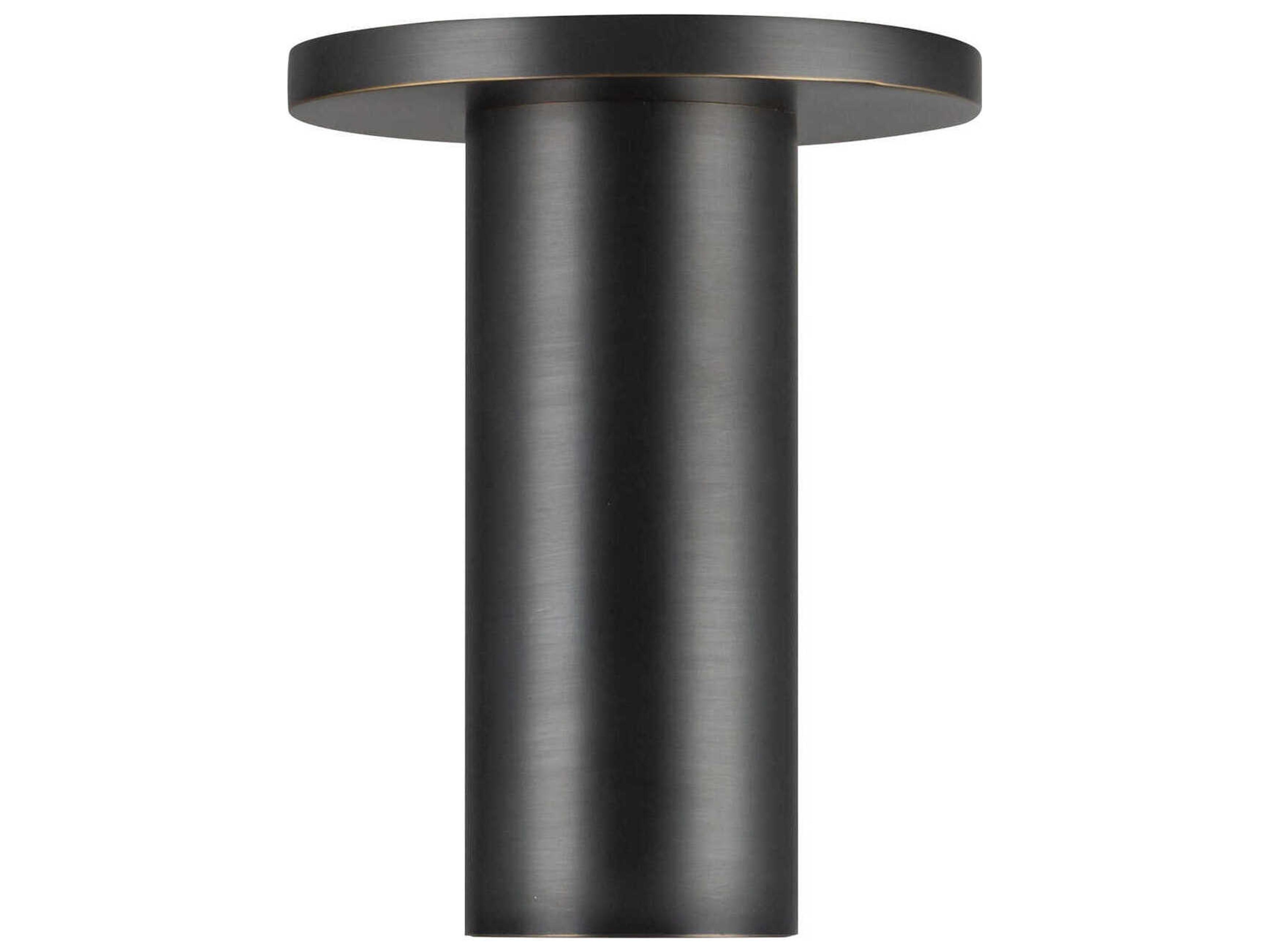 Kuzco Lighting Mason Urban Bronze Cylinder Semi Flush Mount