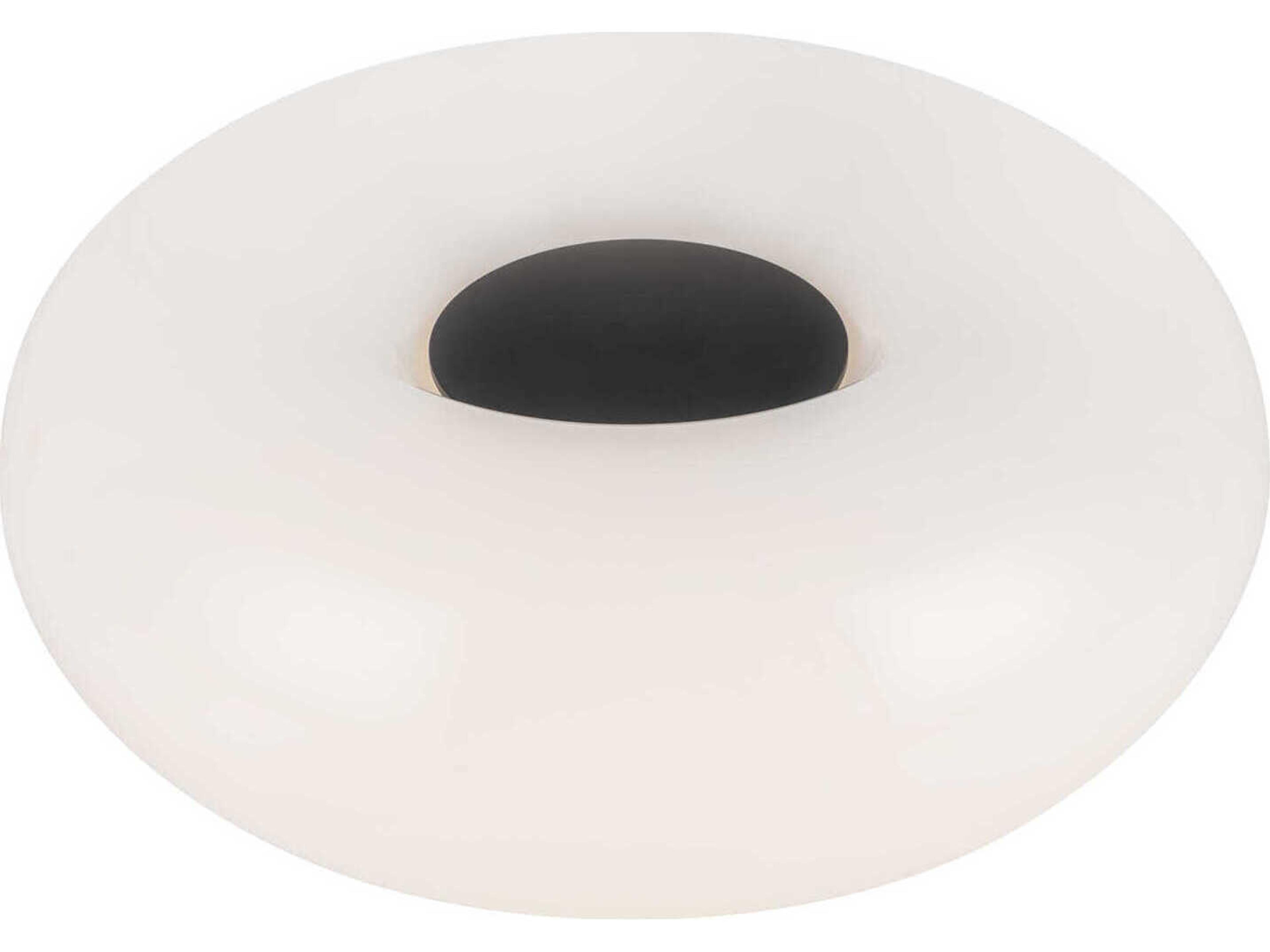 Kuzco Lighting Nimbus Black Matte Opal Glass Table Lamp