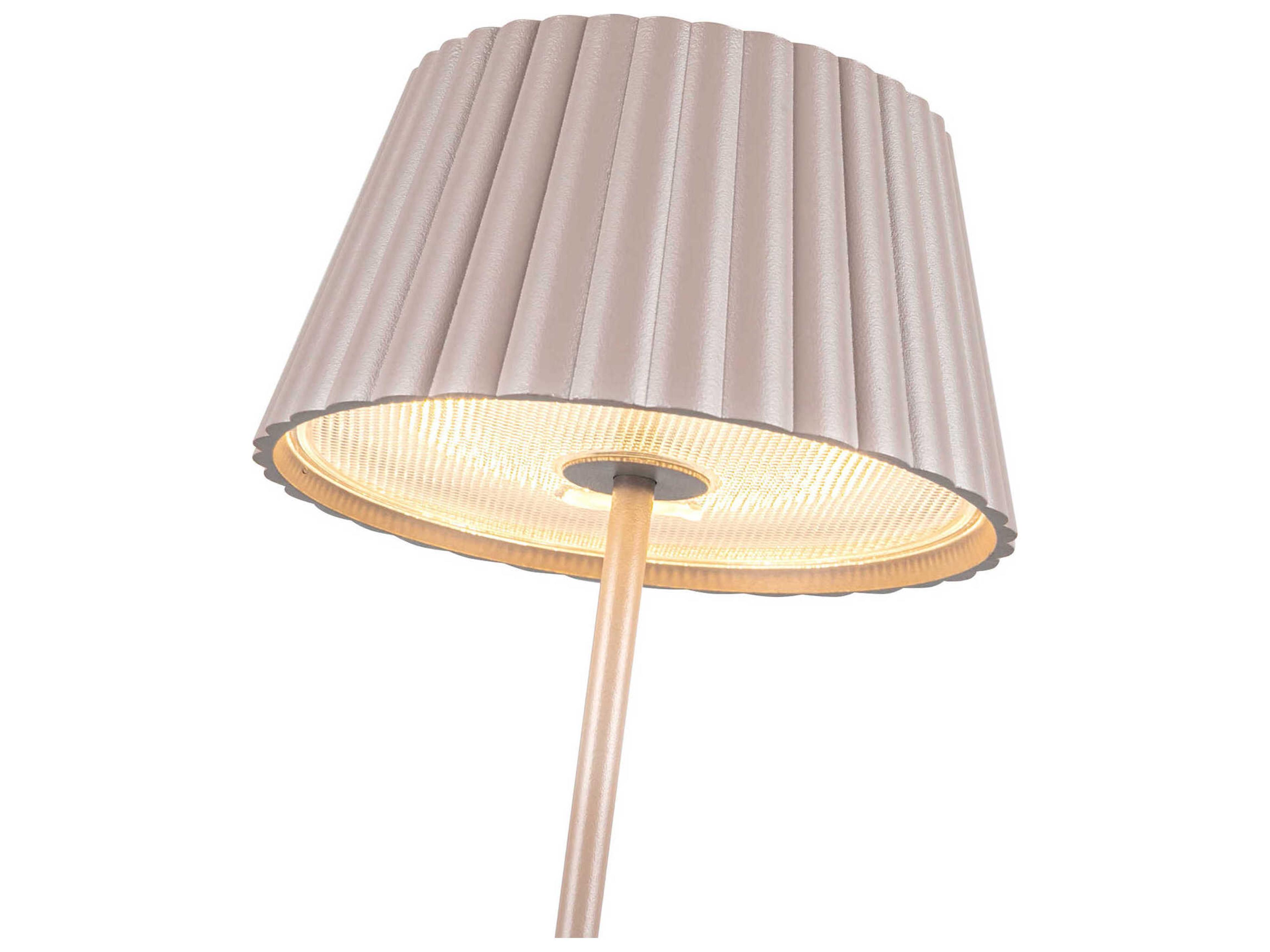 Kuzco Lighting Dario Moonstone Gray Table Lamp