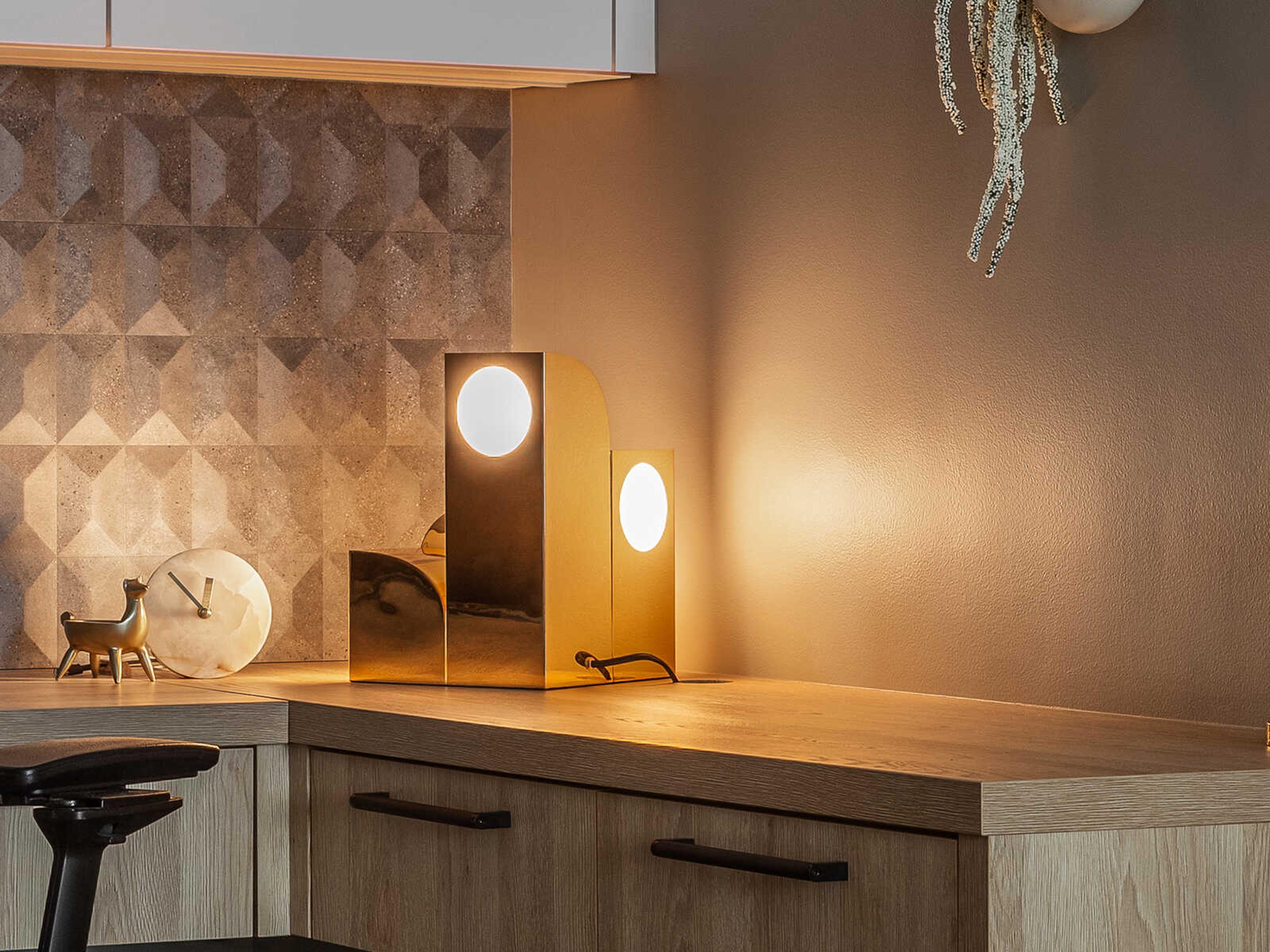 Kuzco Lighting Gypsum Polished Brass Table Lamp