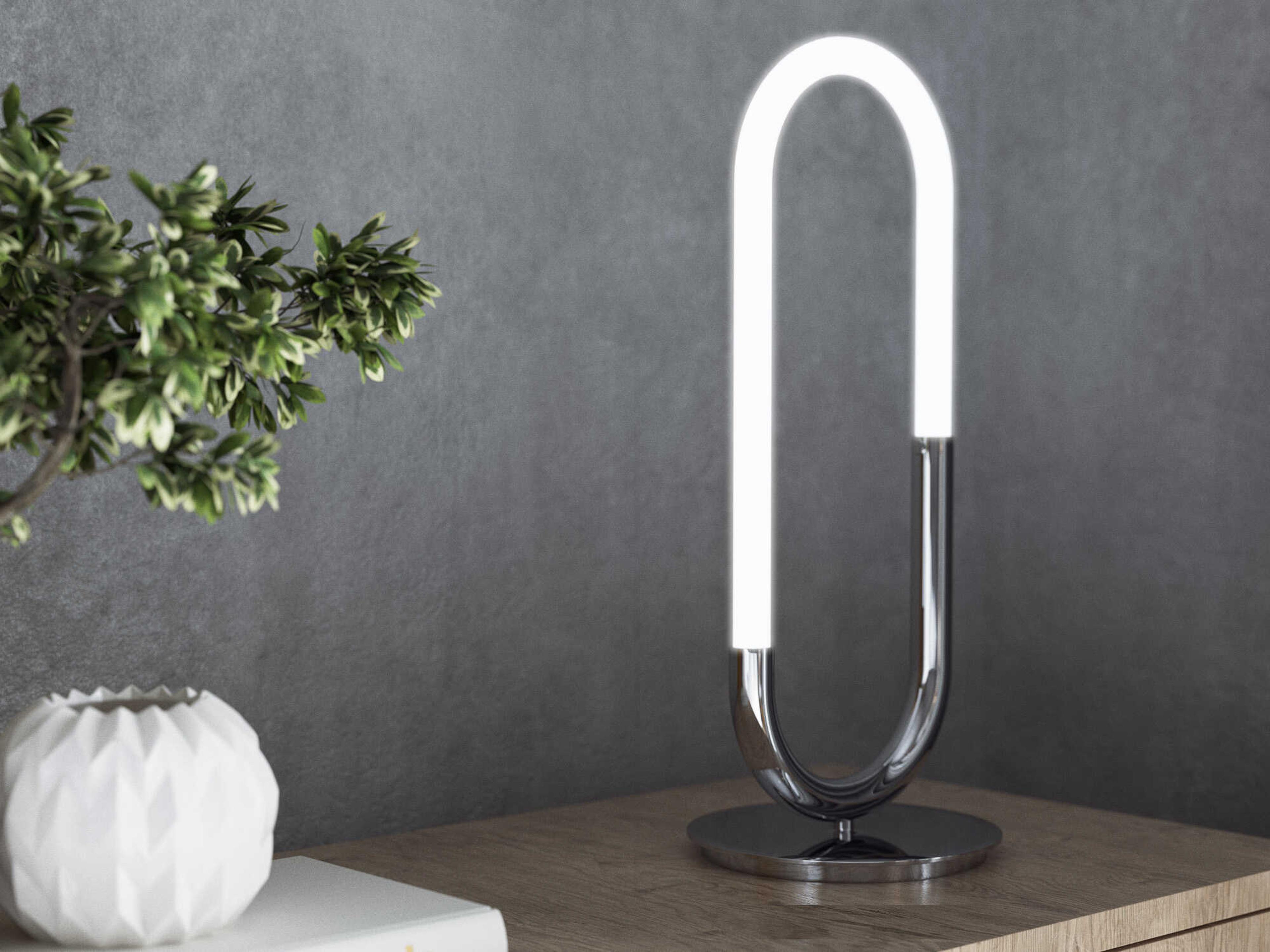 Kuzco Lighting Huron Chrome Table Lamp