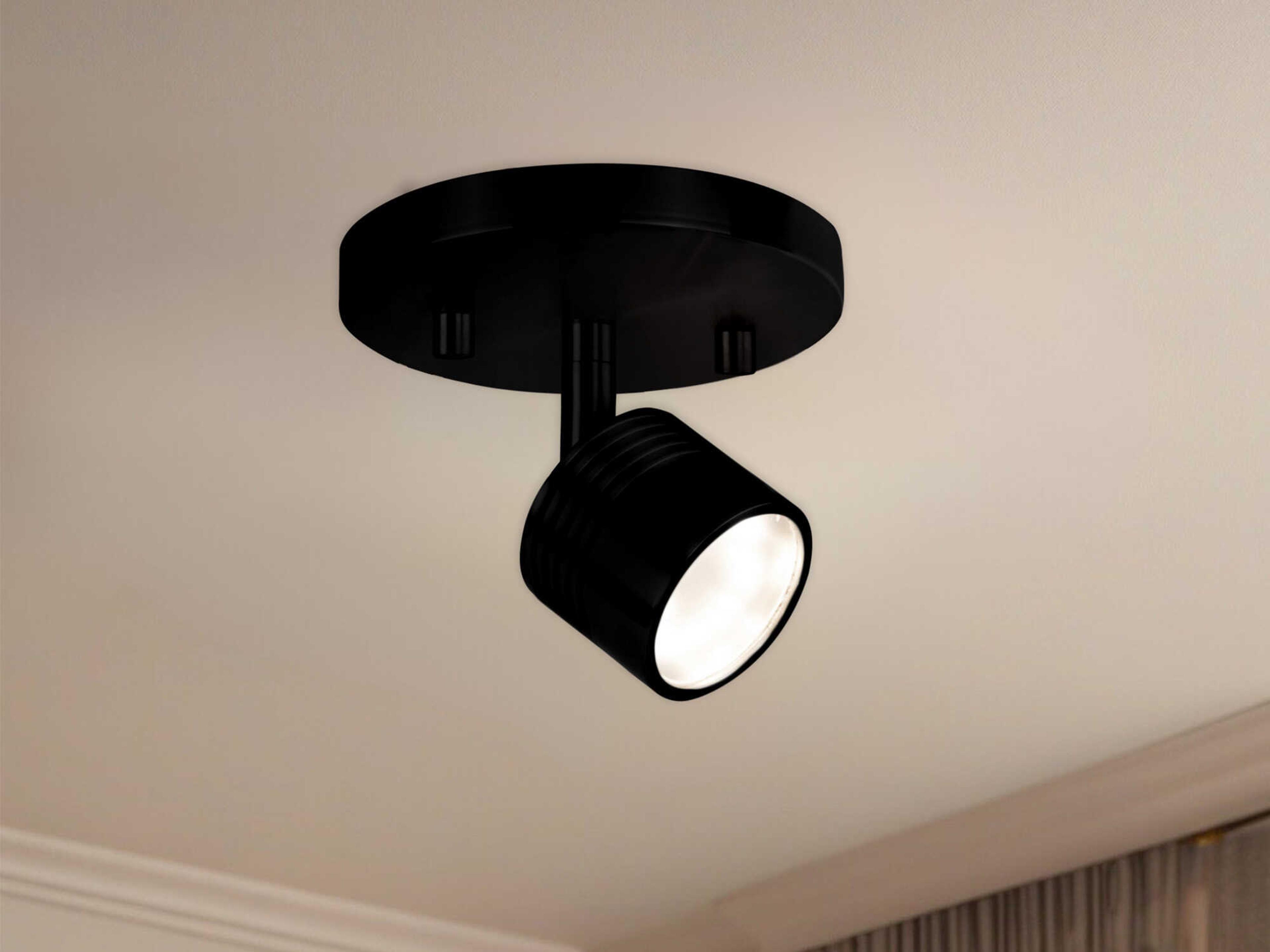 Kuzco Lighting Lyra Black Cylinder Track & Rail Light