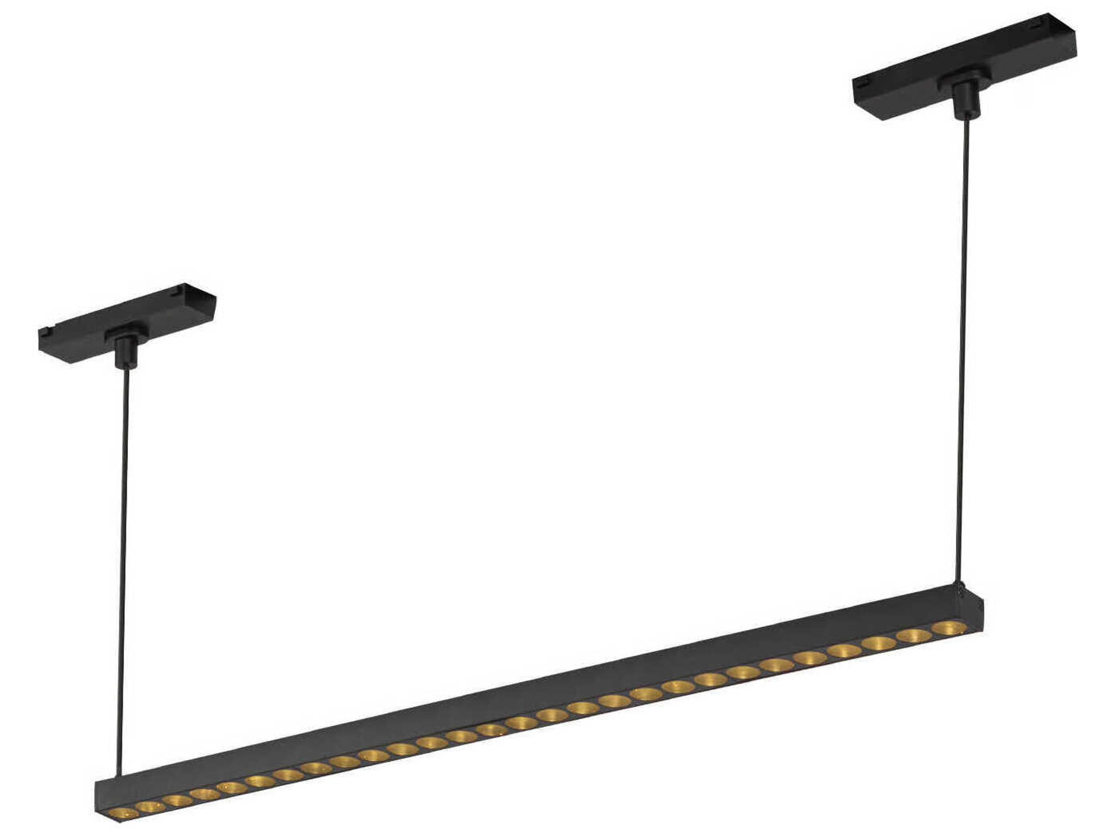 Kuzco Lighting Kyan Black Trilo Track Linear Pendant