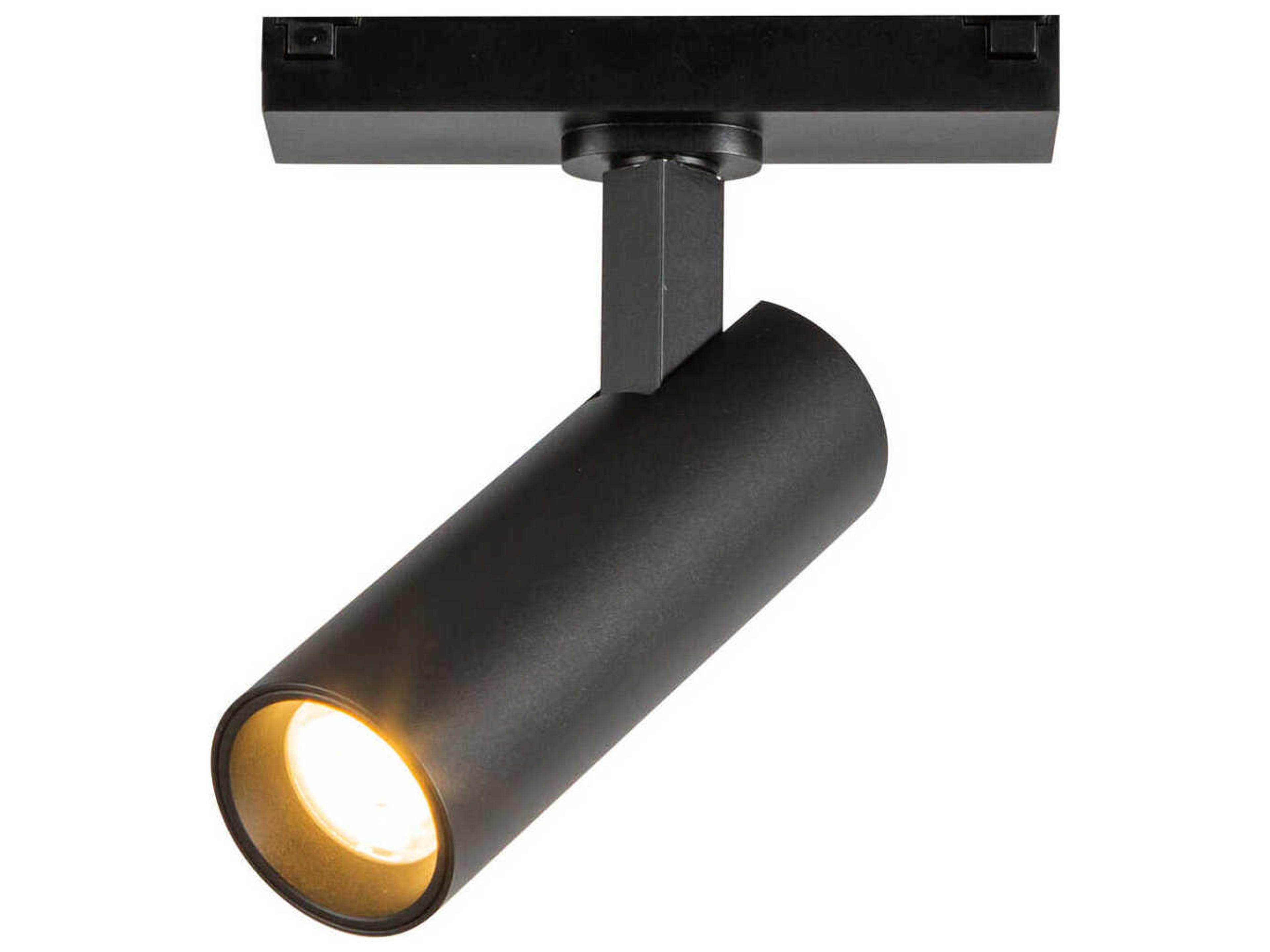 Paolo Black Cylinder Trilo Track Directional Light