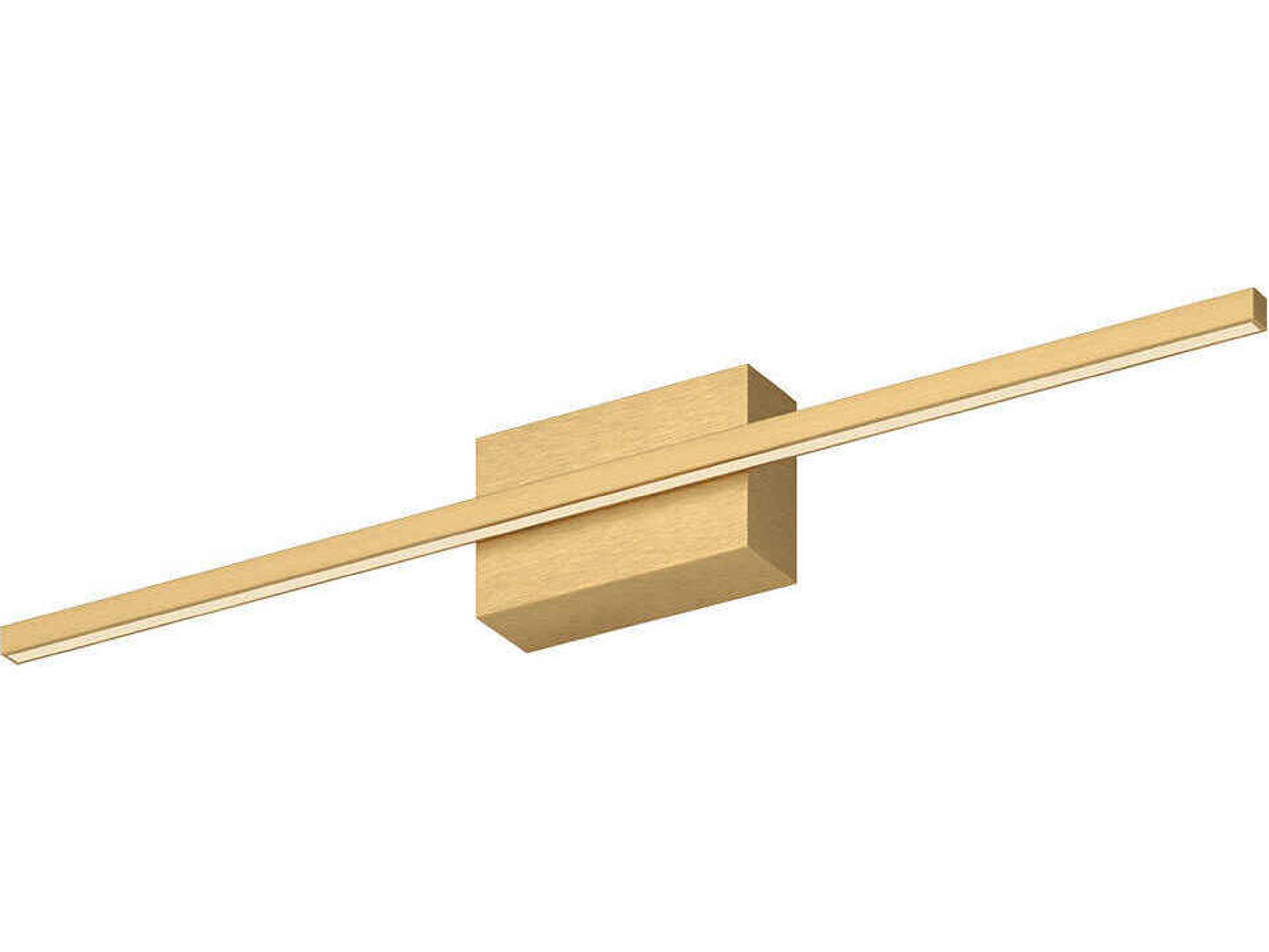 Vega Minor Brushed Gold Vanity Light