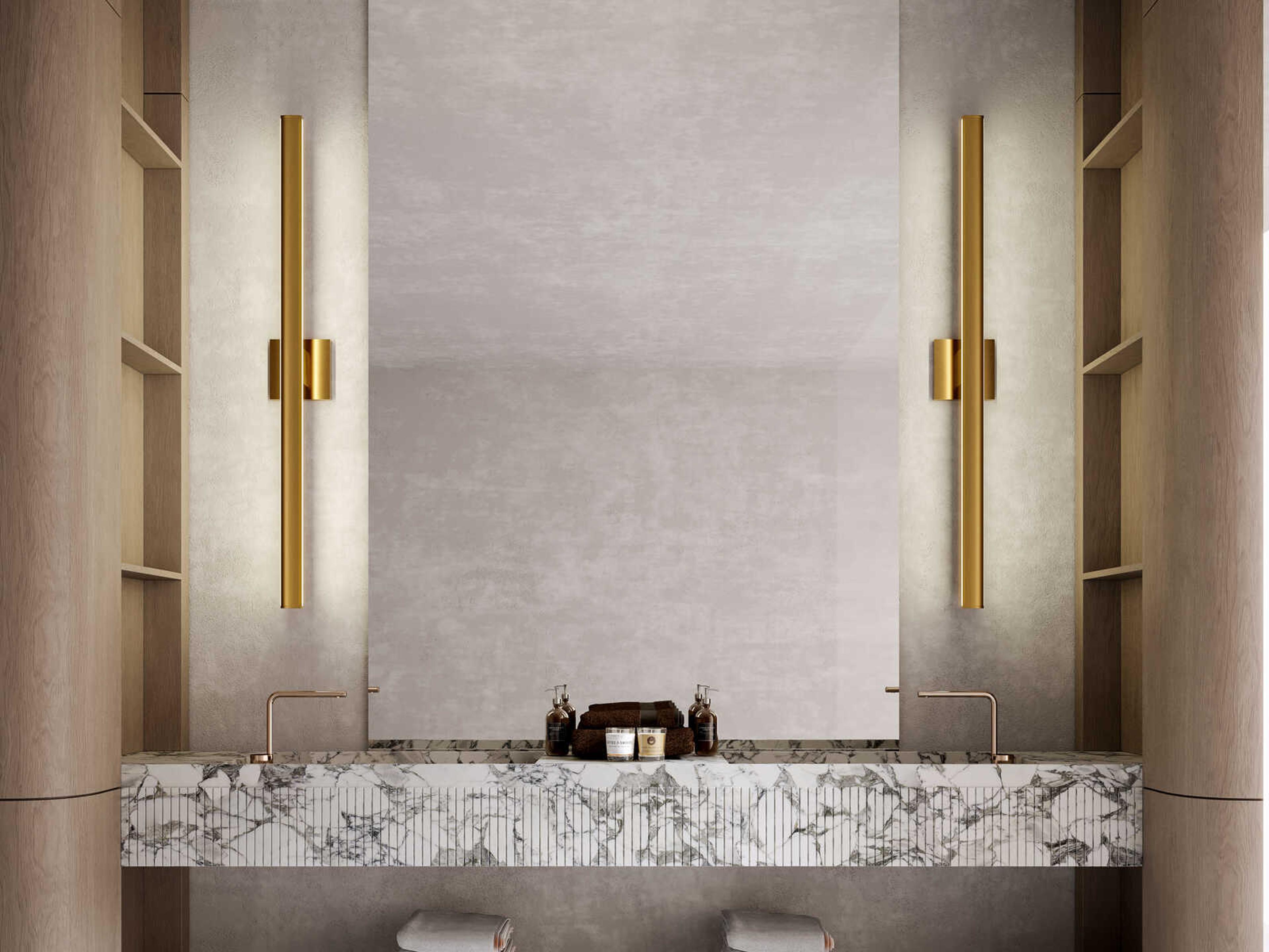 Kuzco Lighting Vera Brushed Gold Vanity Light