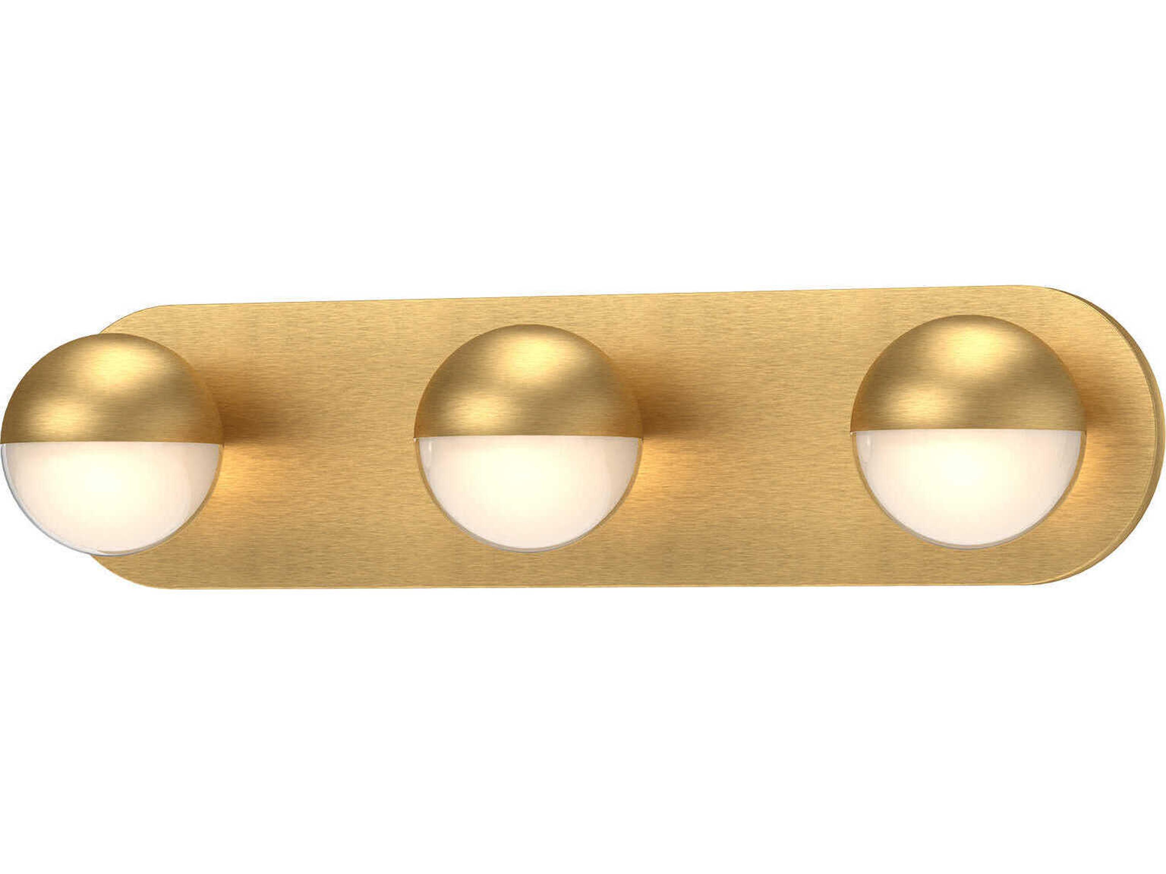 Pluto Brushed Gold Vanity Light