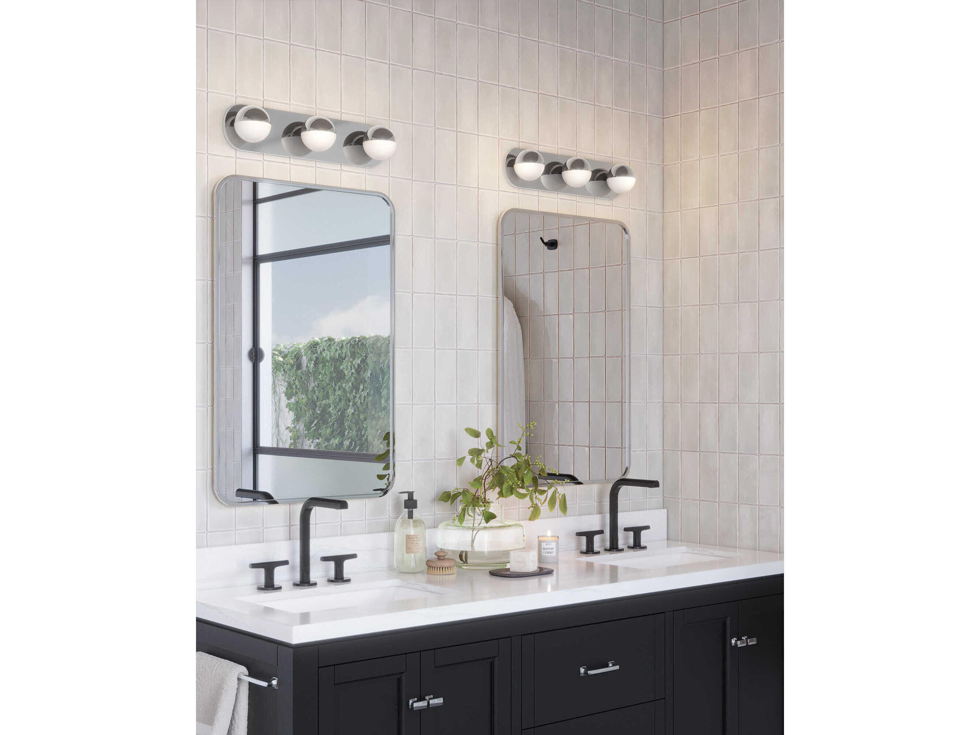 Kuzco Lighting Pluto Chrome Vanity Light