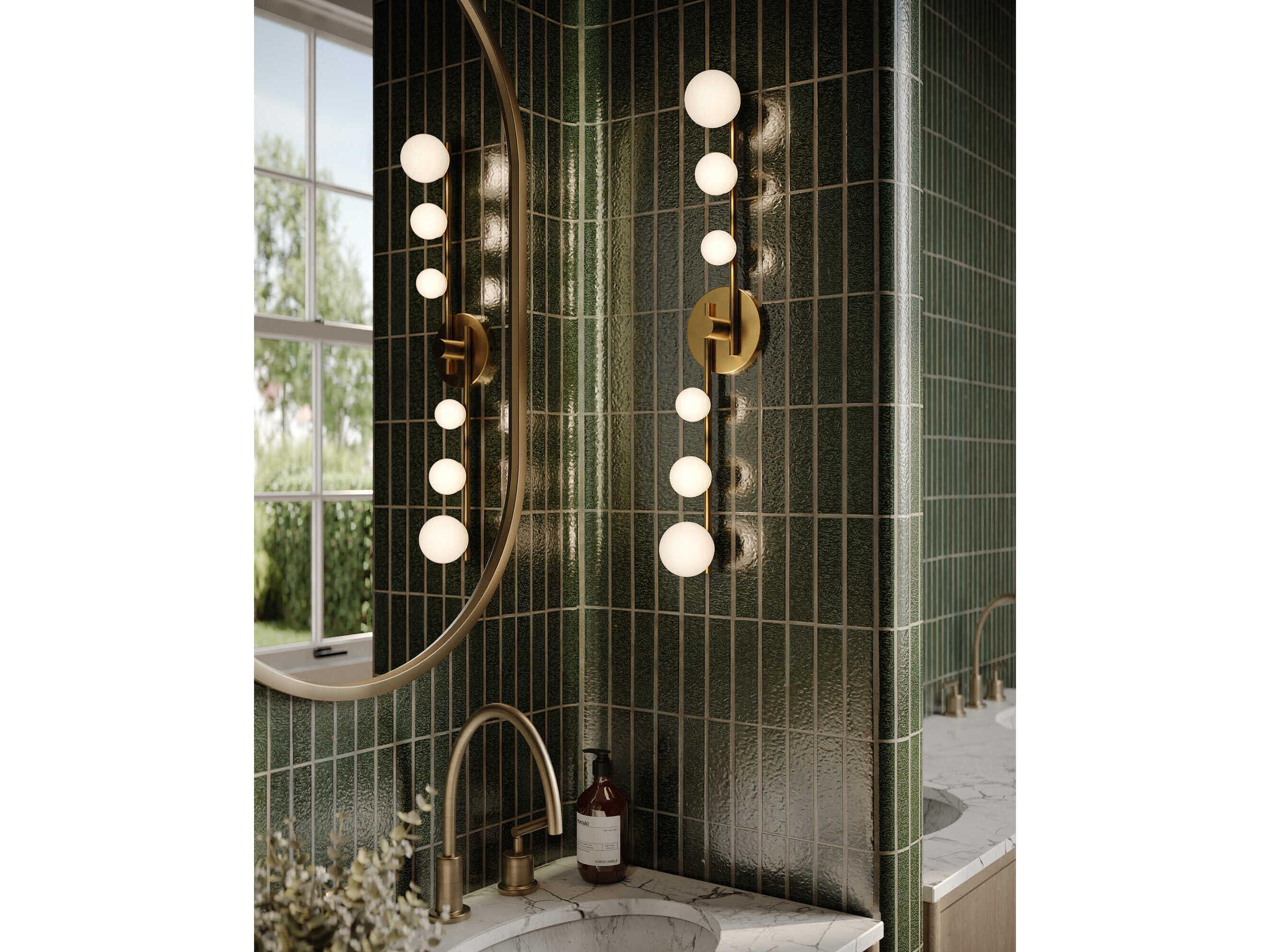 Kuzco Lighting Juniper Brushed Gold Wall Sconce