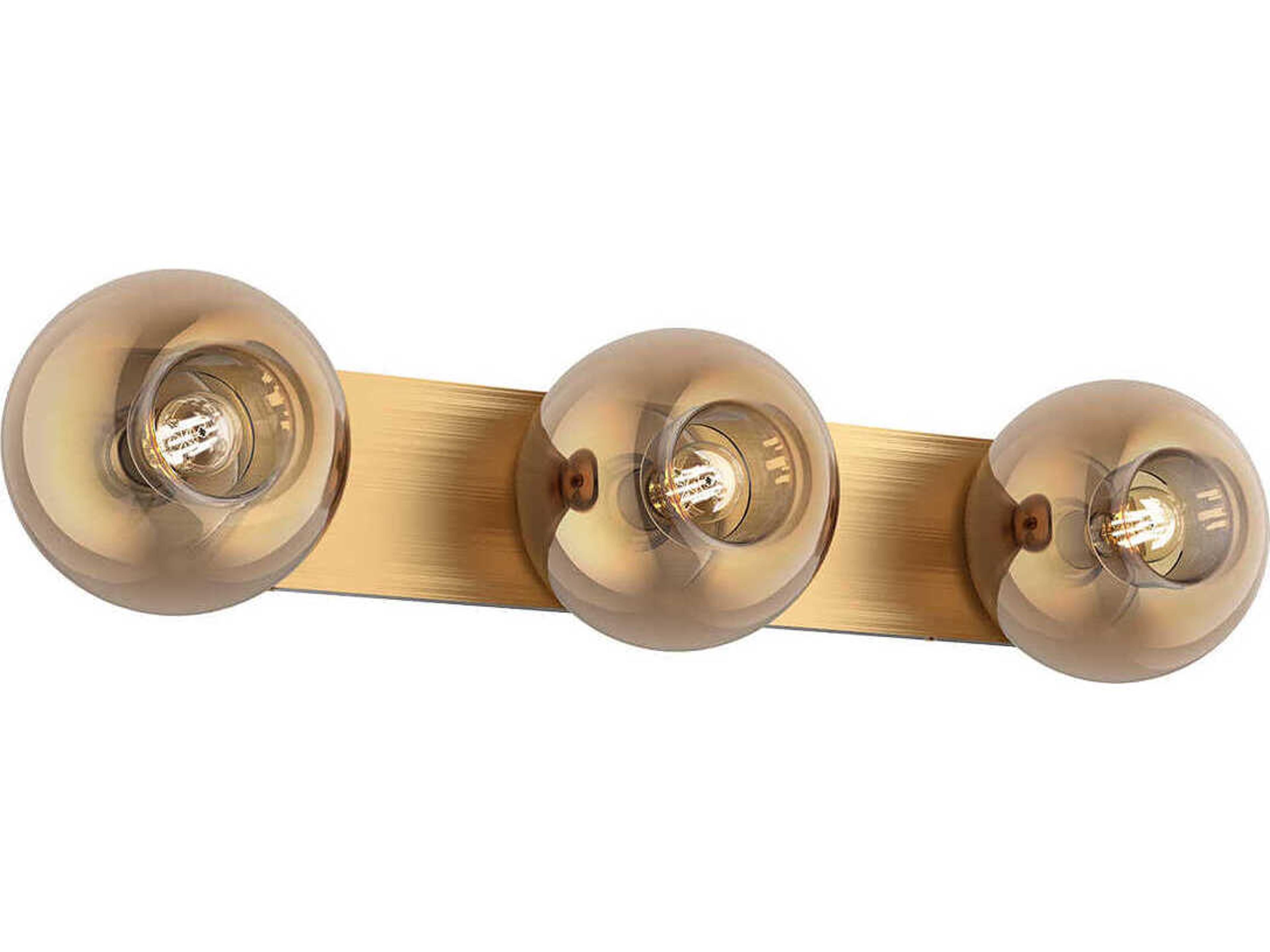 Kuzco Lighting Samar 3-Light Brushed Gold Copper Vanity Light