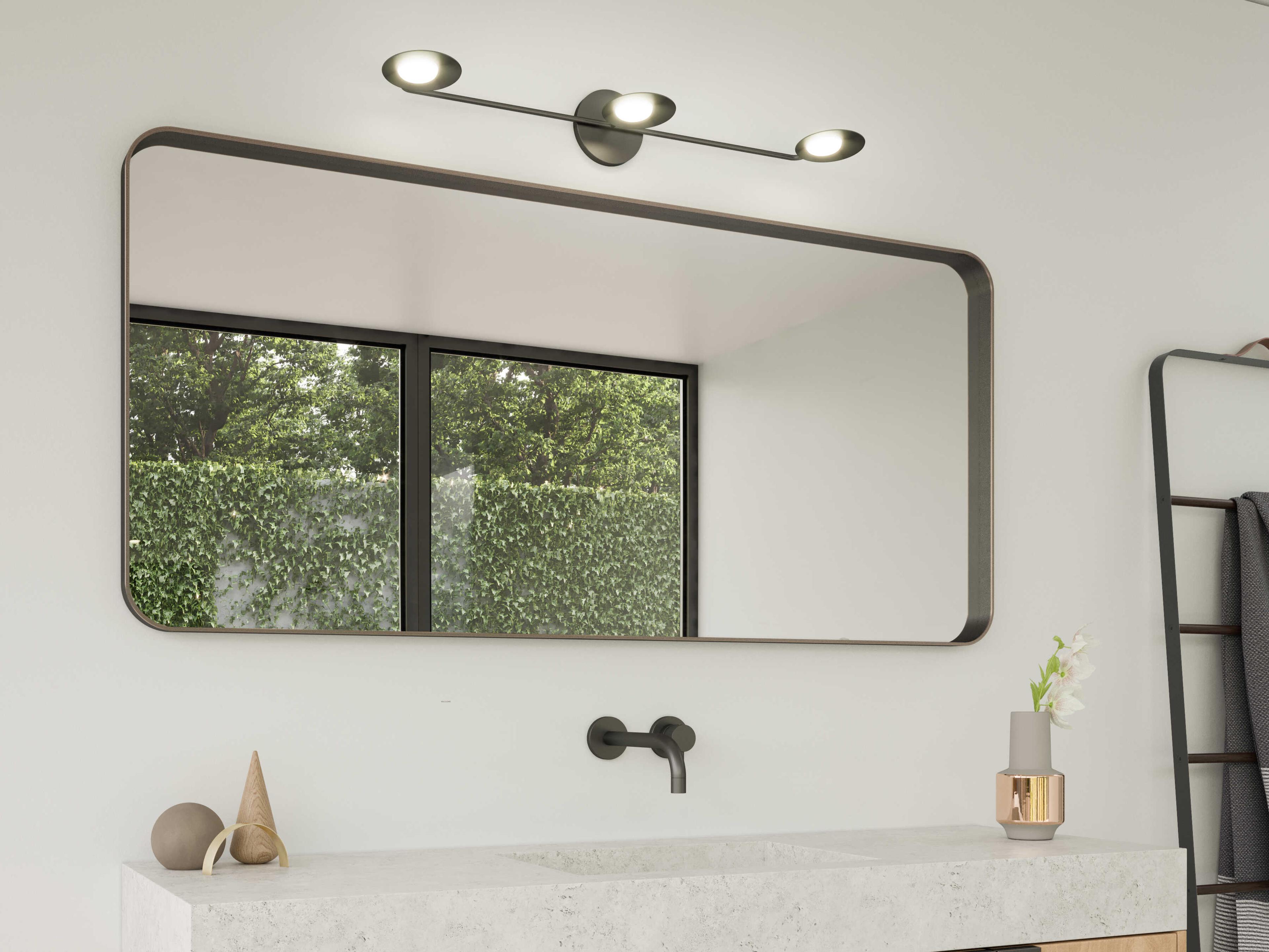 Kuzco Lighting Rotaire Black Vanity Light