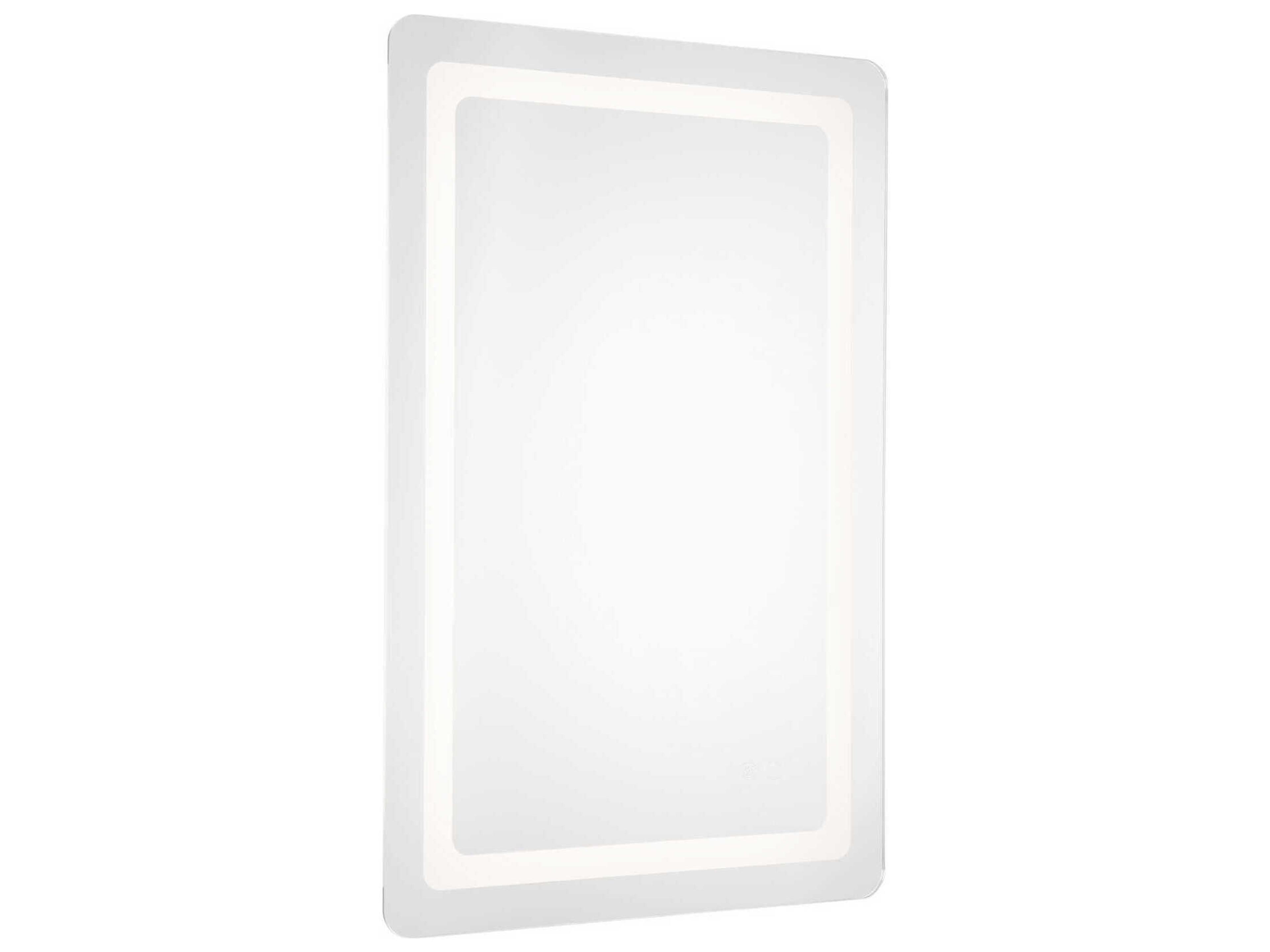 Kuzco Lighting Seneca Sandblasted Merc Edge Rectangular Wall Mirror