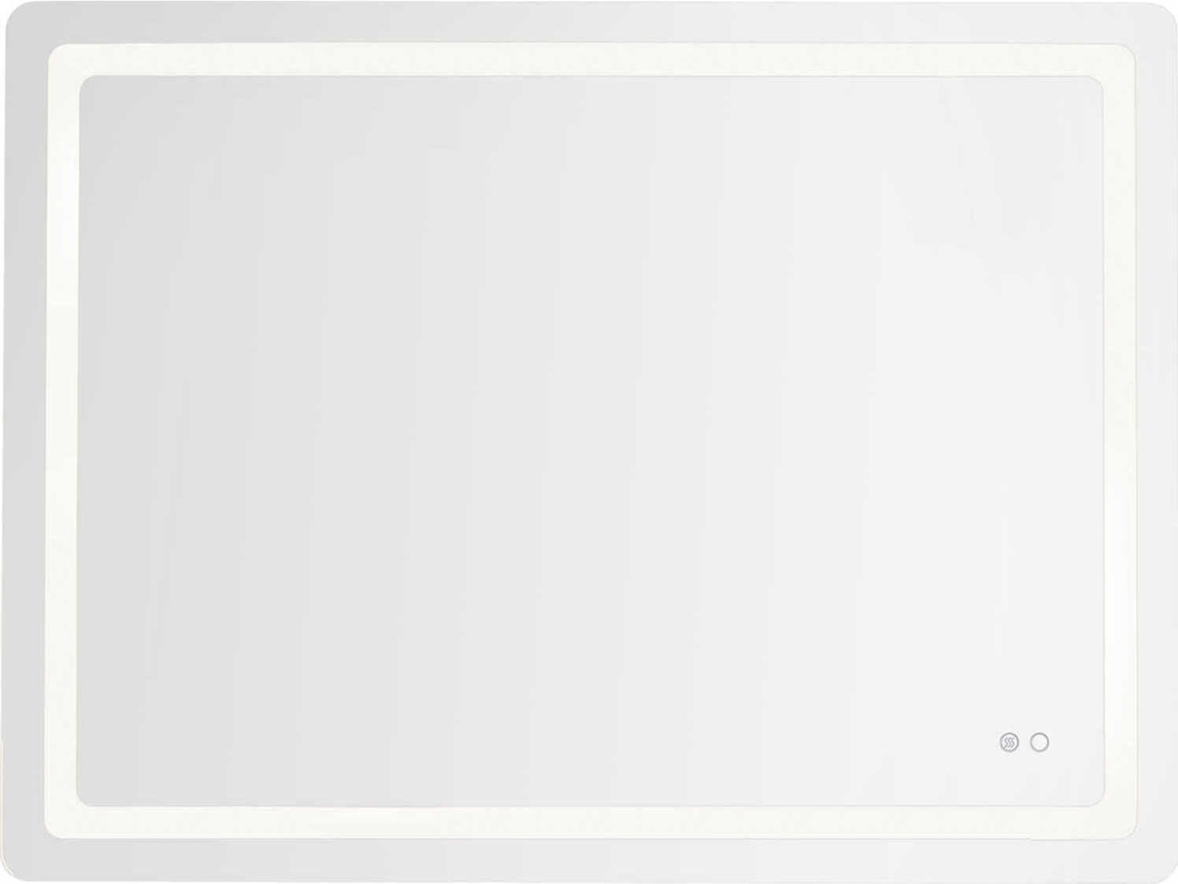 Seneca Sandblasted Merc Edge Rectangular Wall Mirror