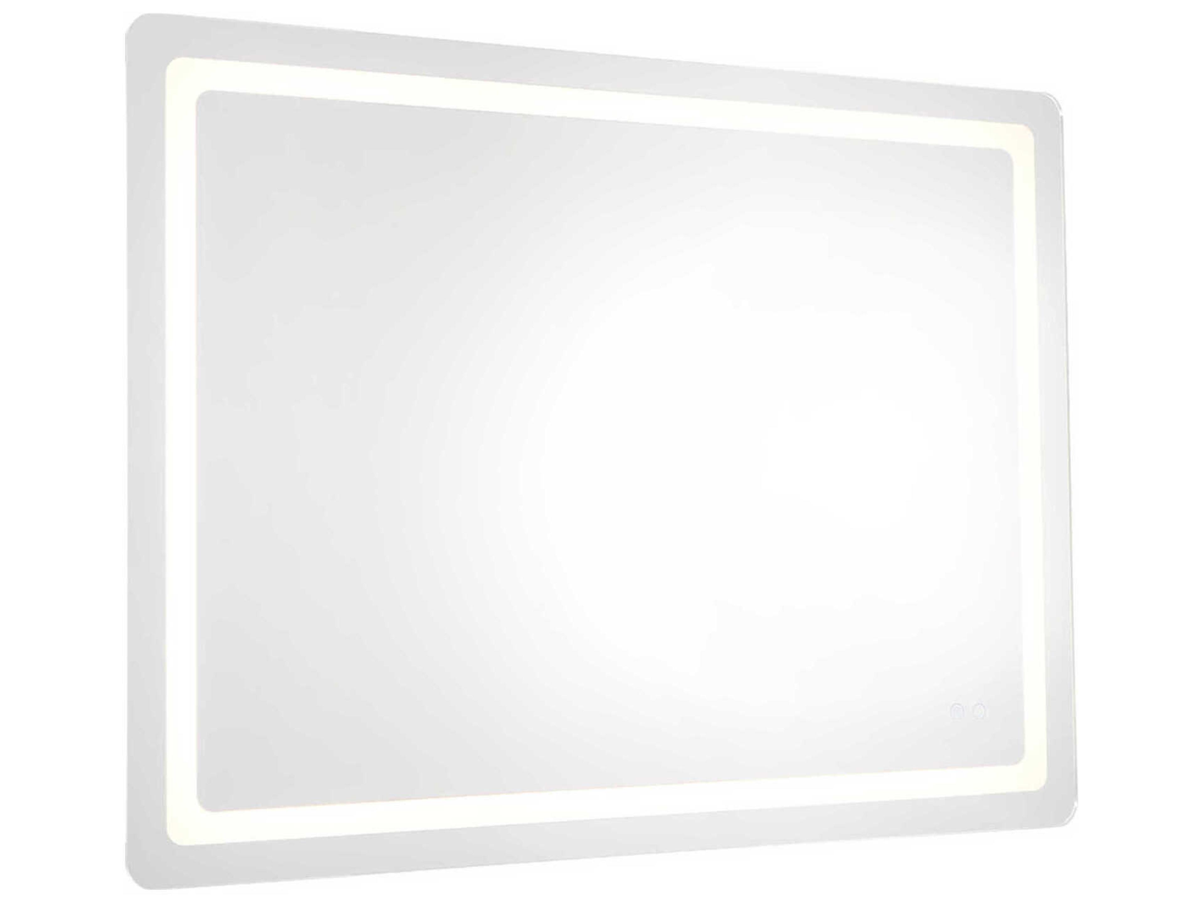 Kuzco Lighting Seneca Sandblasted Merc Edge Rectangular Wall Mirror