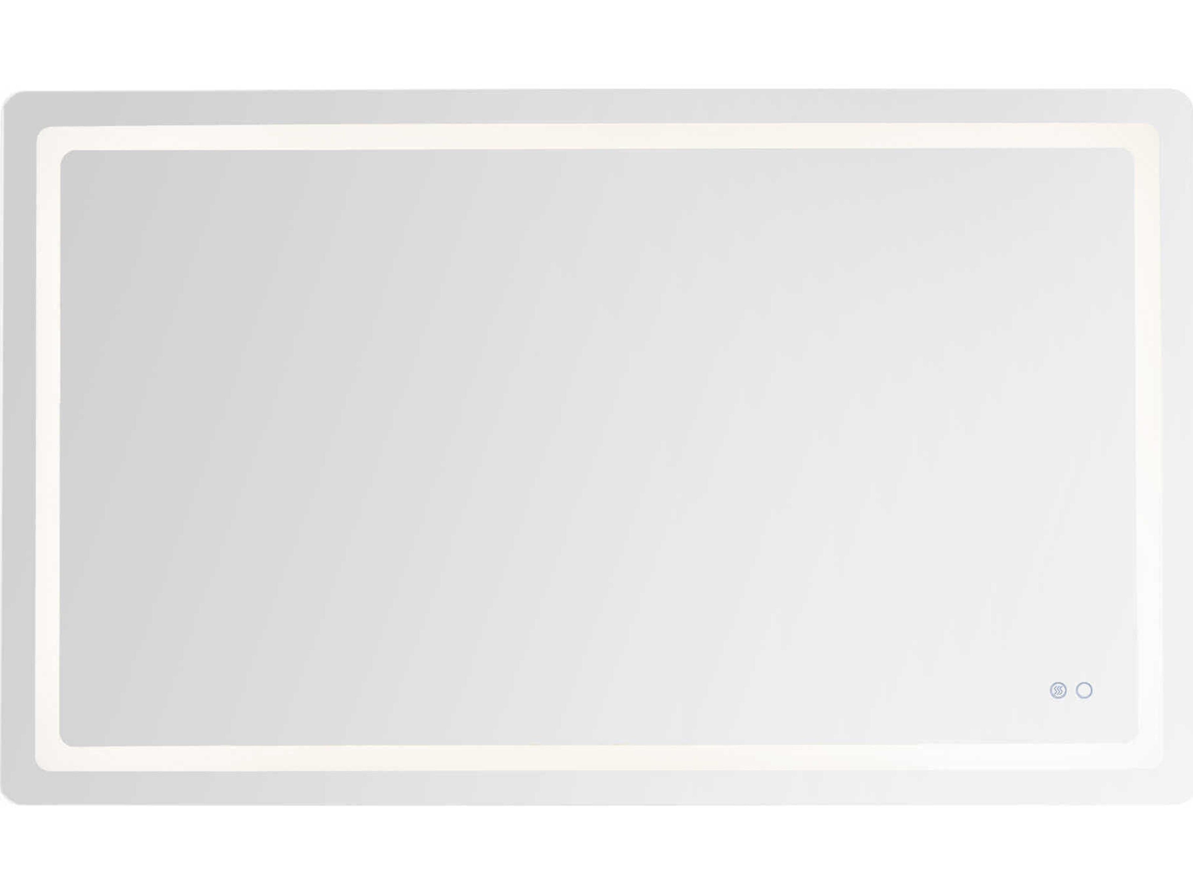 Seneca Sandblasted Merc Edge Rectangular Wall Mirror