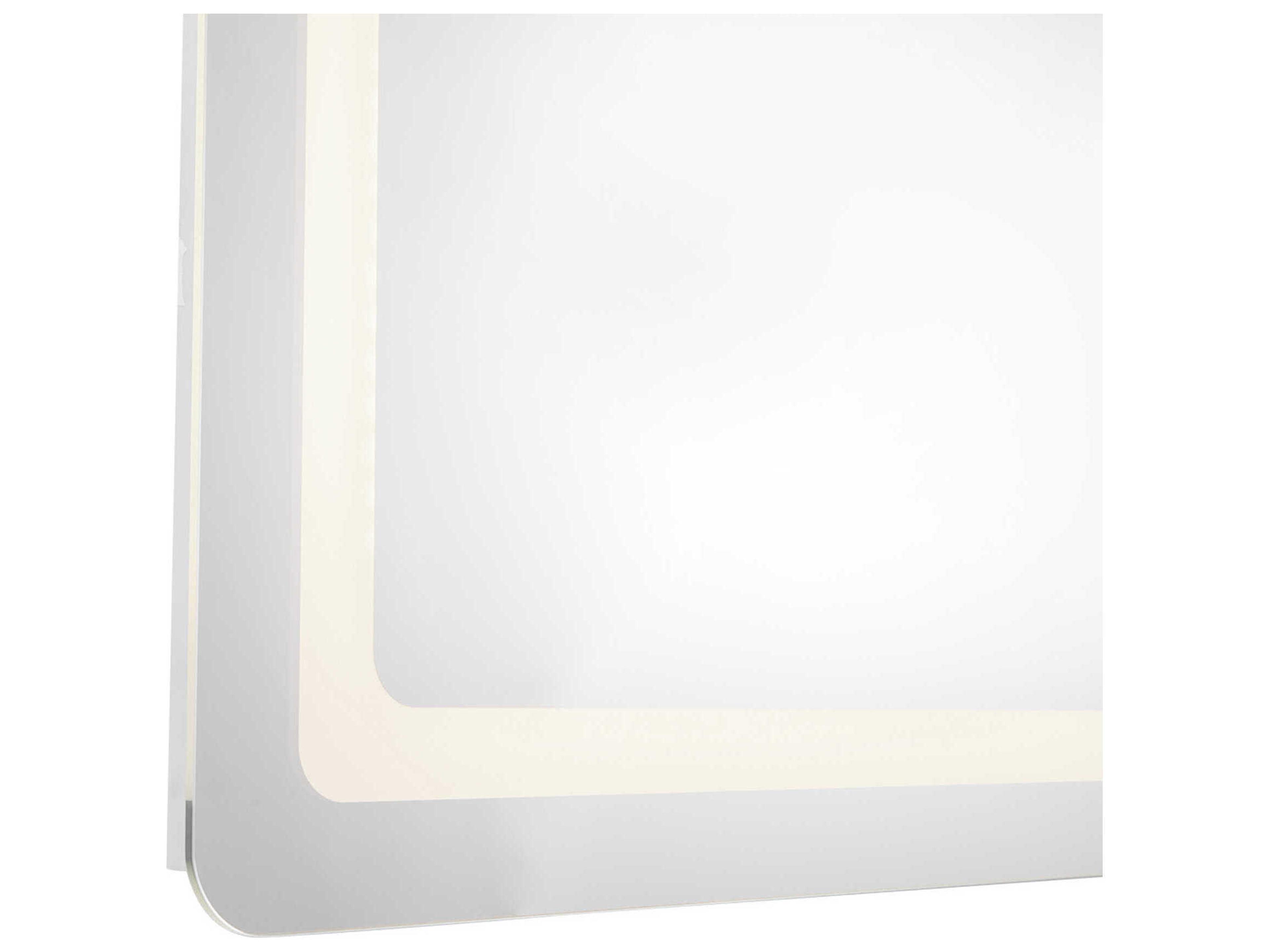 Kuzco Lighting Seneca Sandblasted Merc Edge Rectangular Wall Mirror
