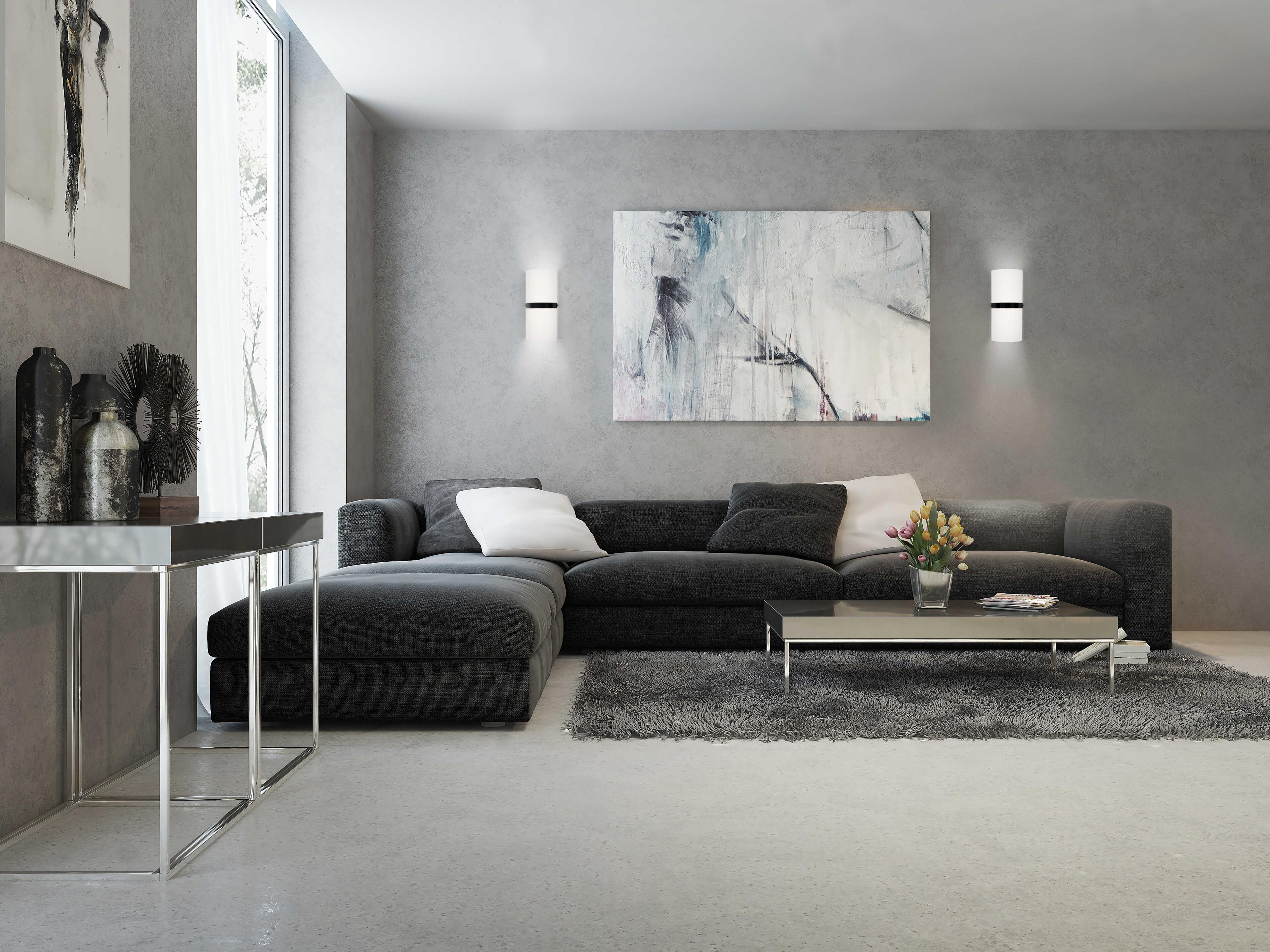 Kuzco Lighting Harrow Black Wall Sconce