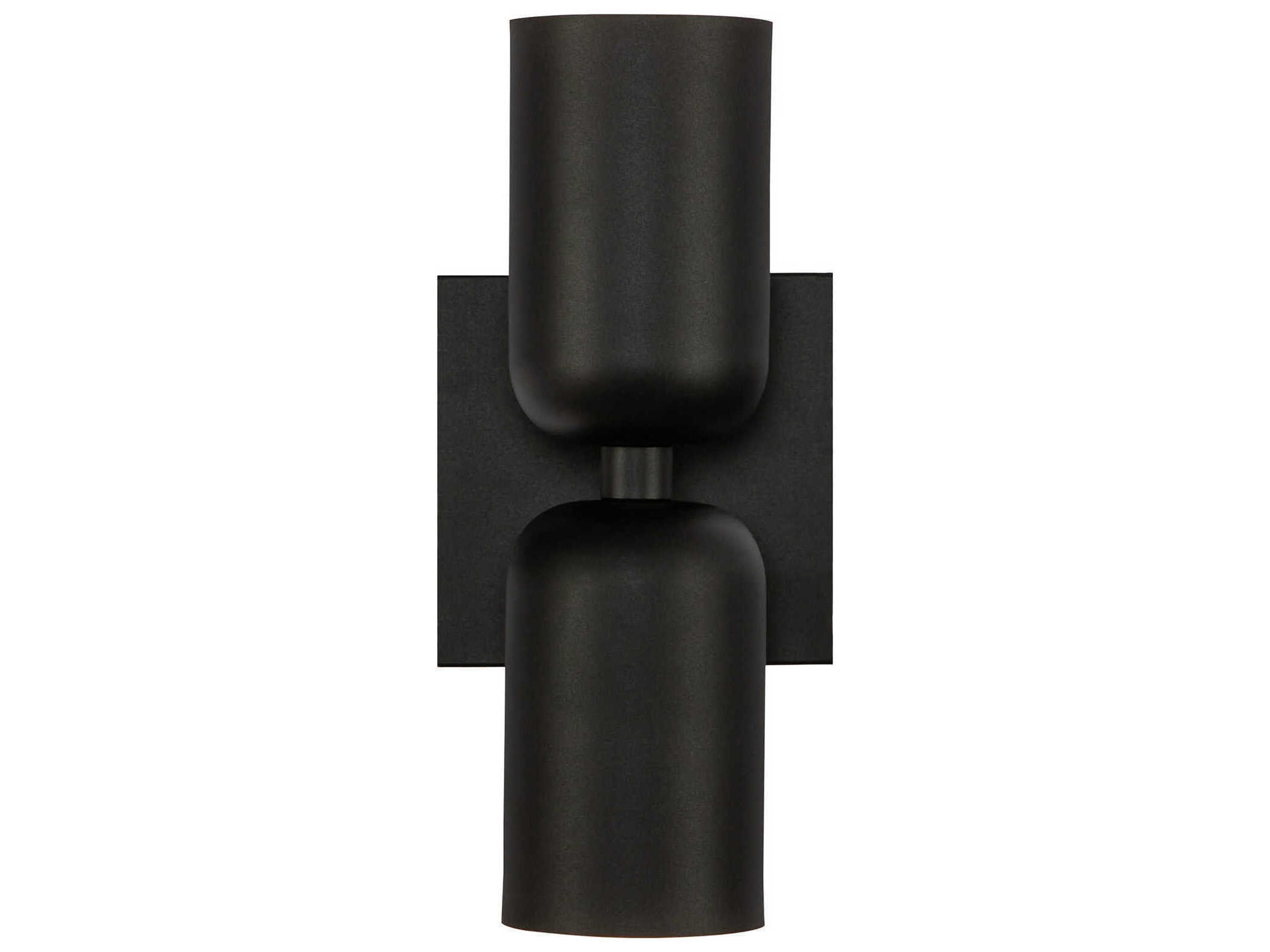 Kuzco Lighting Nola 2-Light Black Wall Sconce
