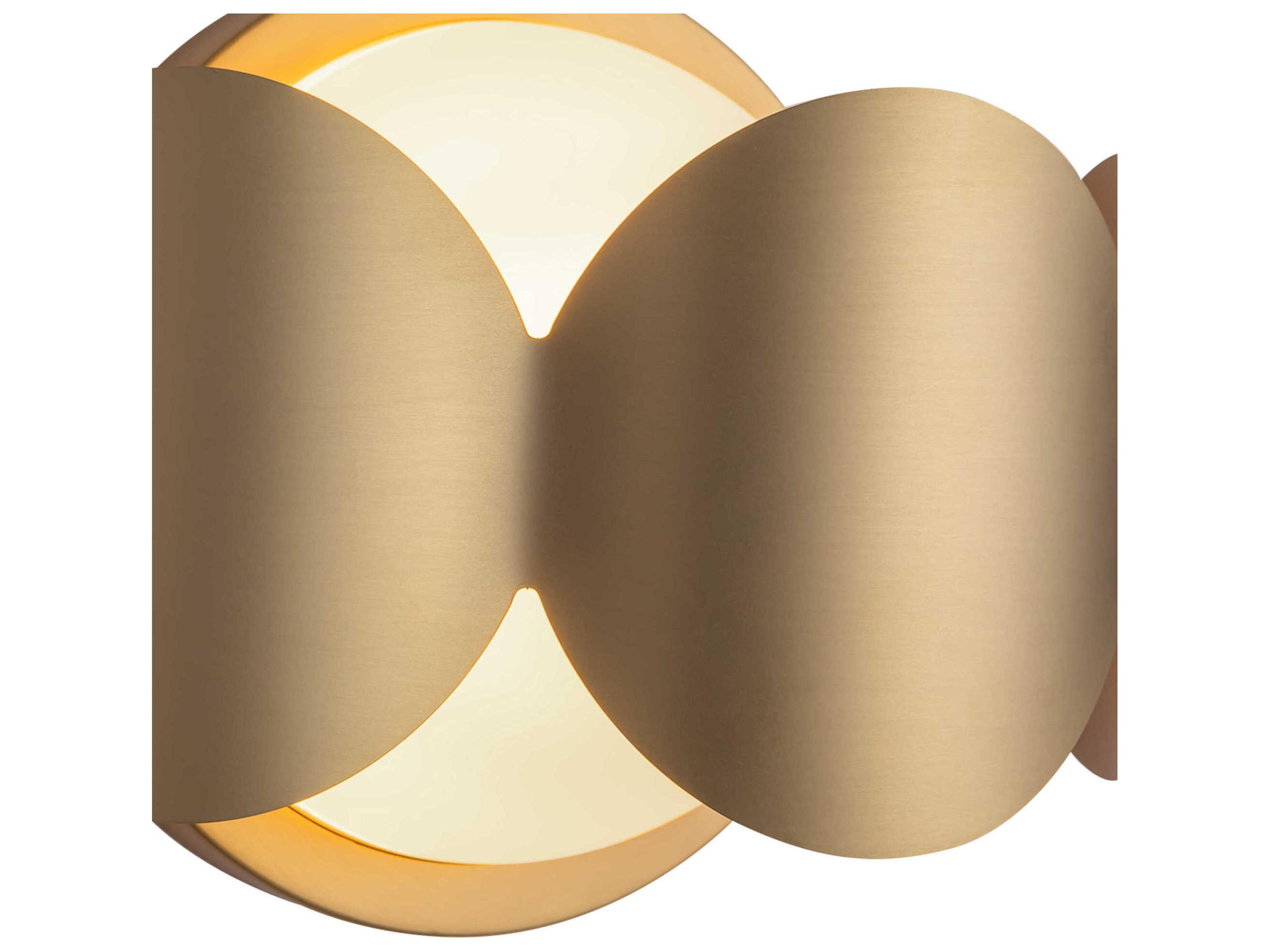 Kuzco Lighting Ciel 1-Light Brushed Gold Wall Sconce