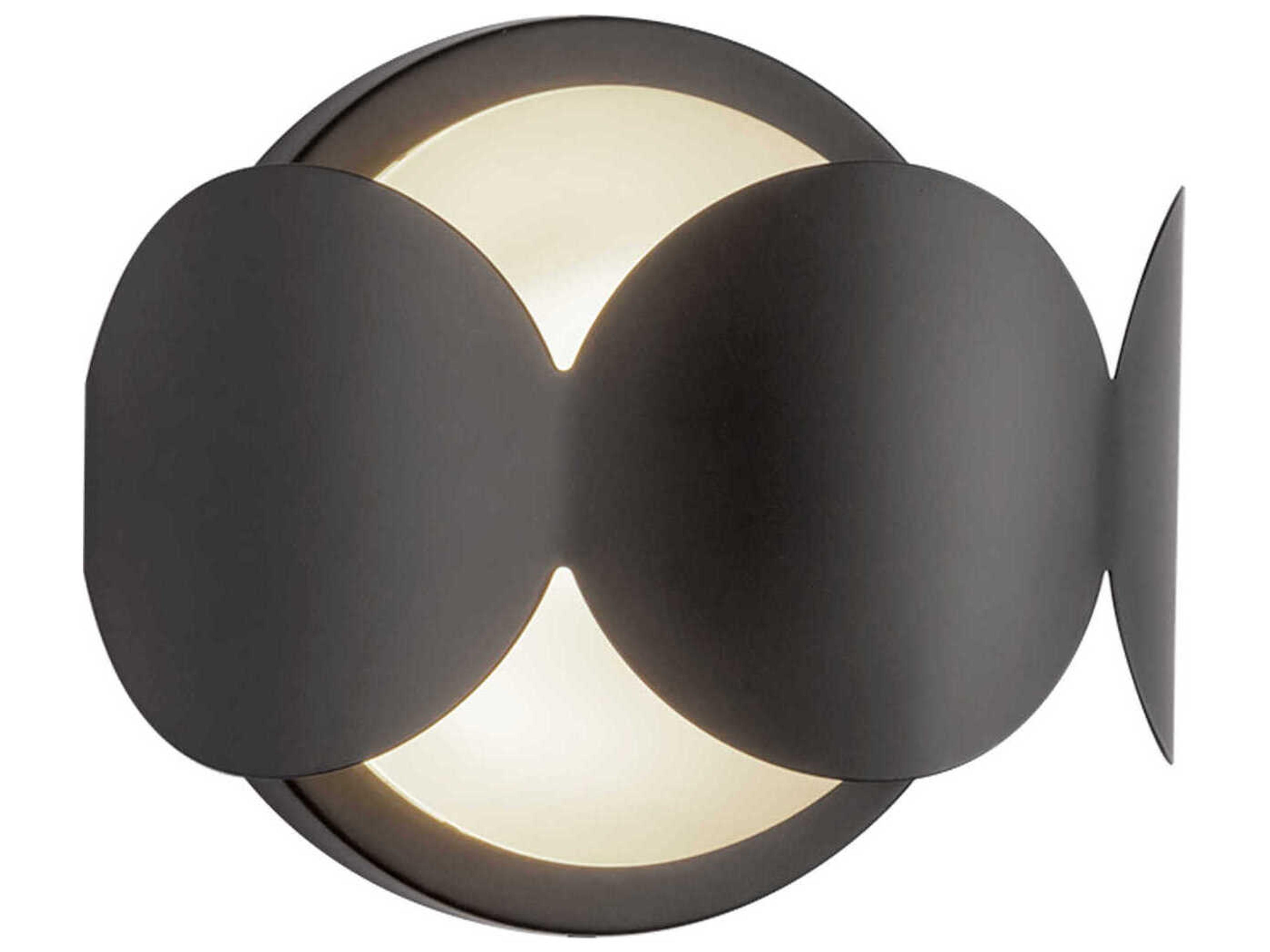 Kuzco Lighting Ciel 1-Light Black Wall Sconce