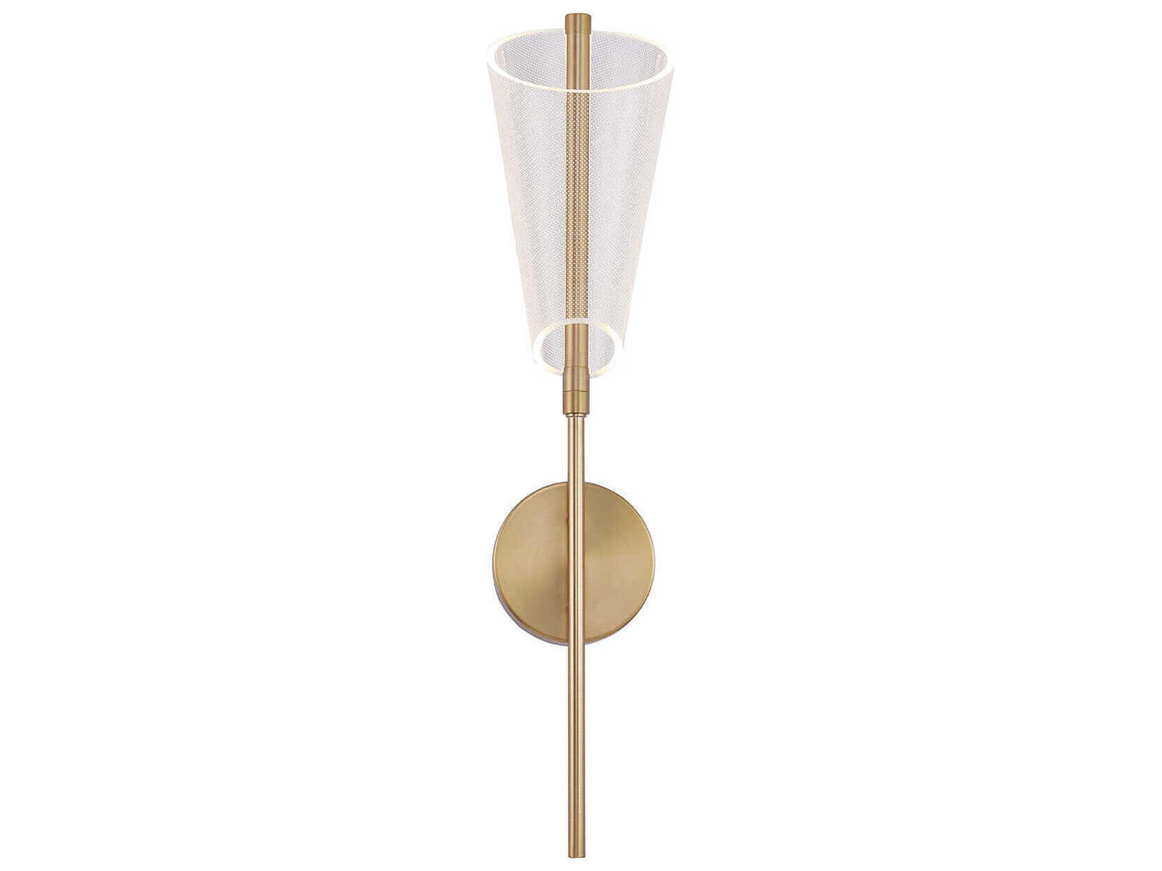 Kuzco Lighting Mulberry Brushed Gold Wall Sconce