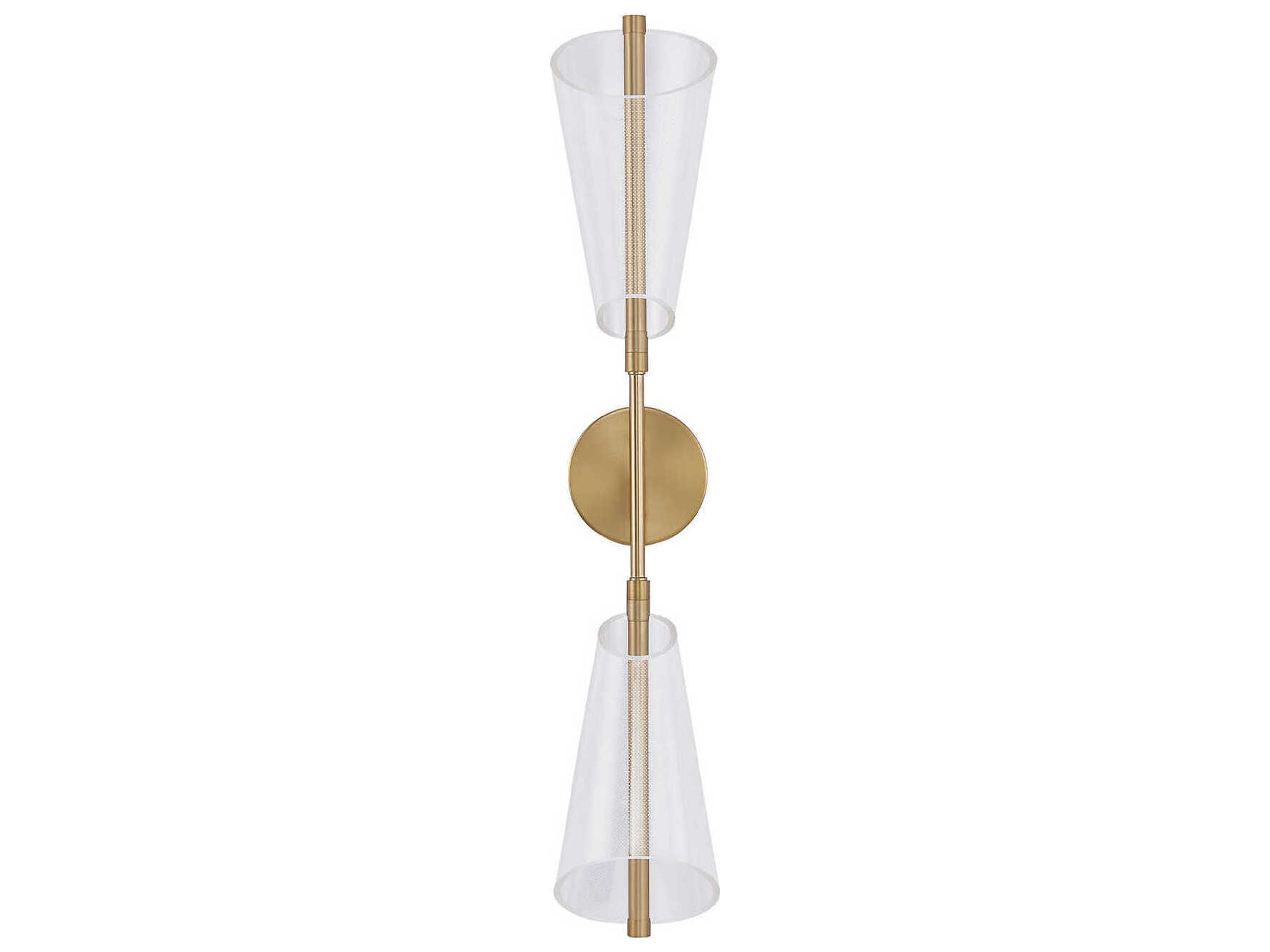 Mulberry Brushed Gold Wall Sconce