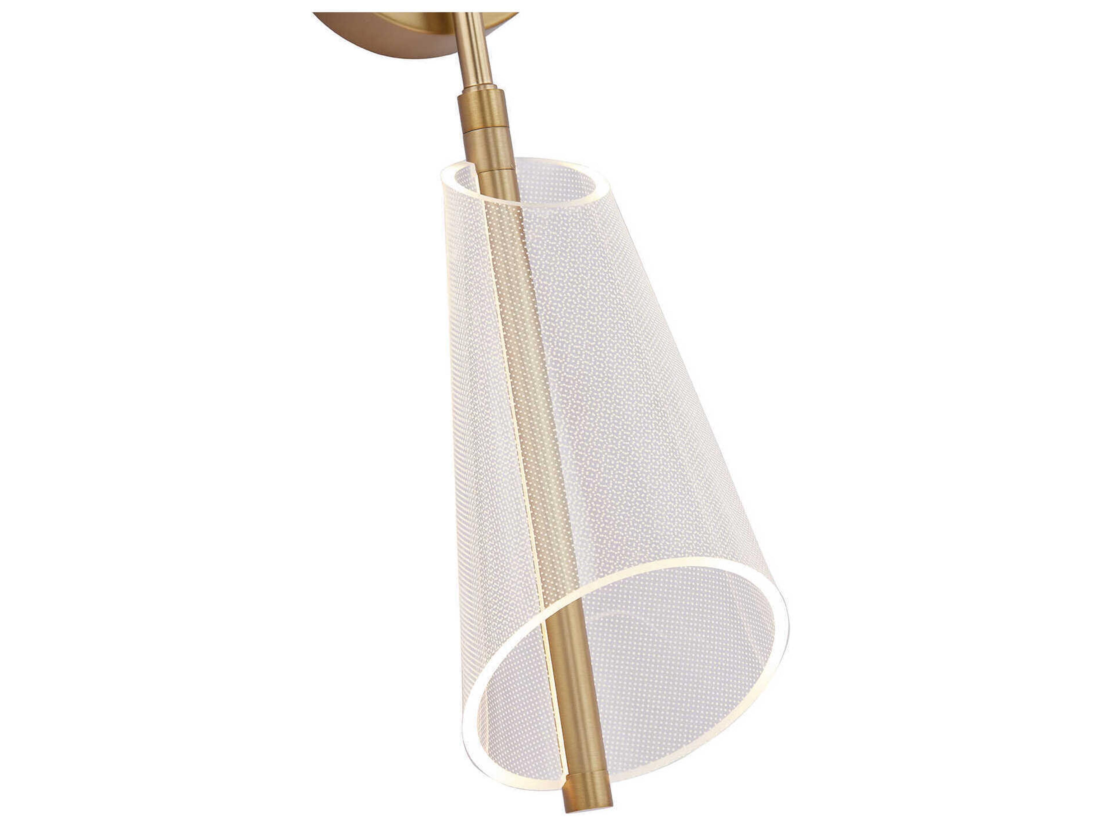 Kuzco Lighting Mulberry Brushed Gold Wall Sconce