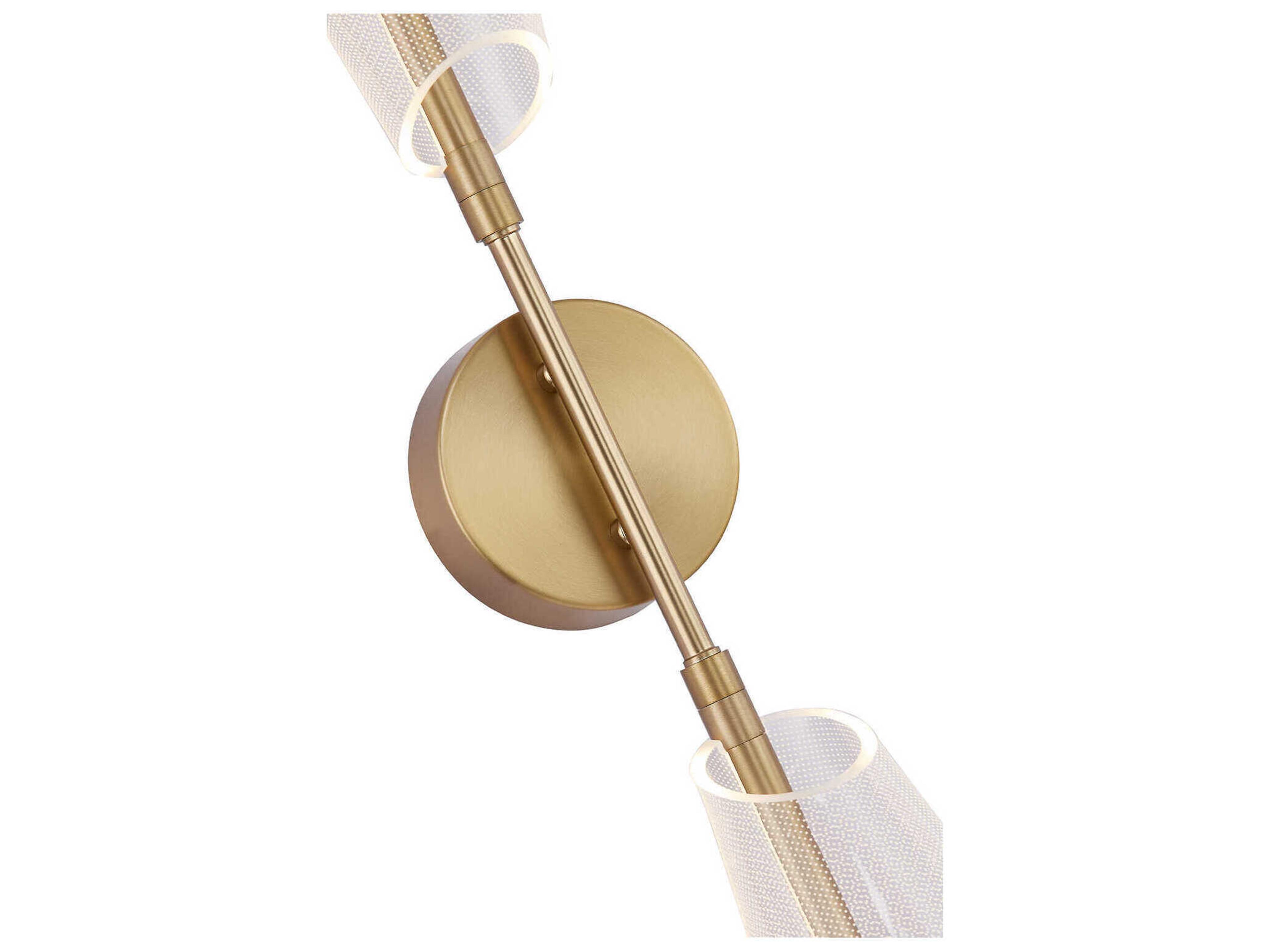 Kuzco Lighting Mulberry Brushed Gold Wall Sconce