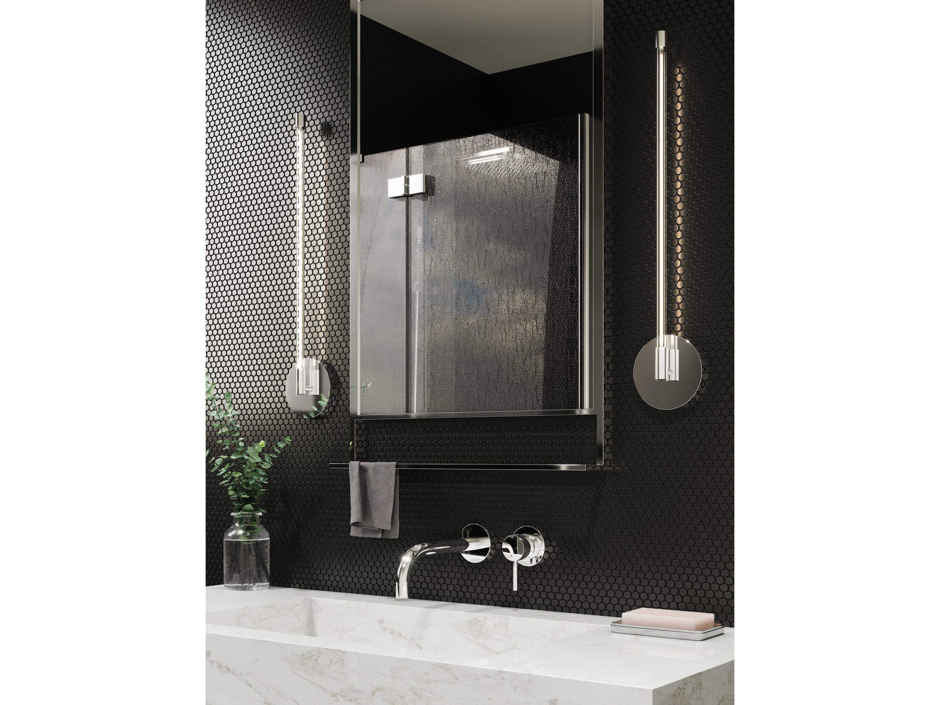 Kuzco Lighting Motif Chrome Wall Sconce