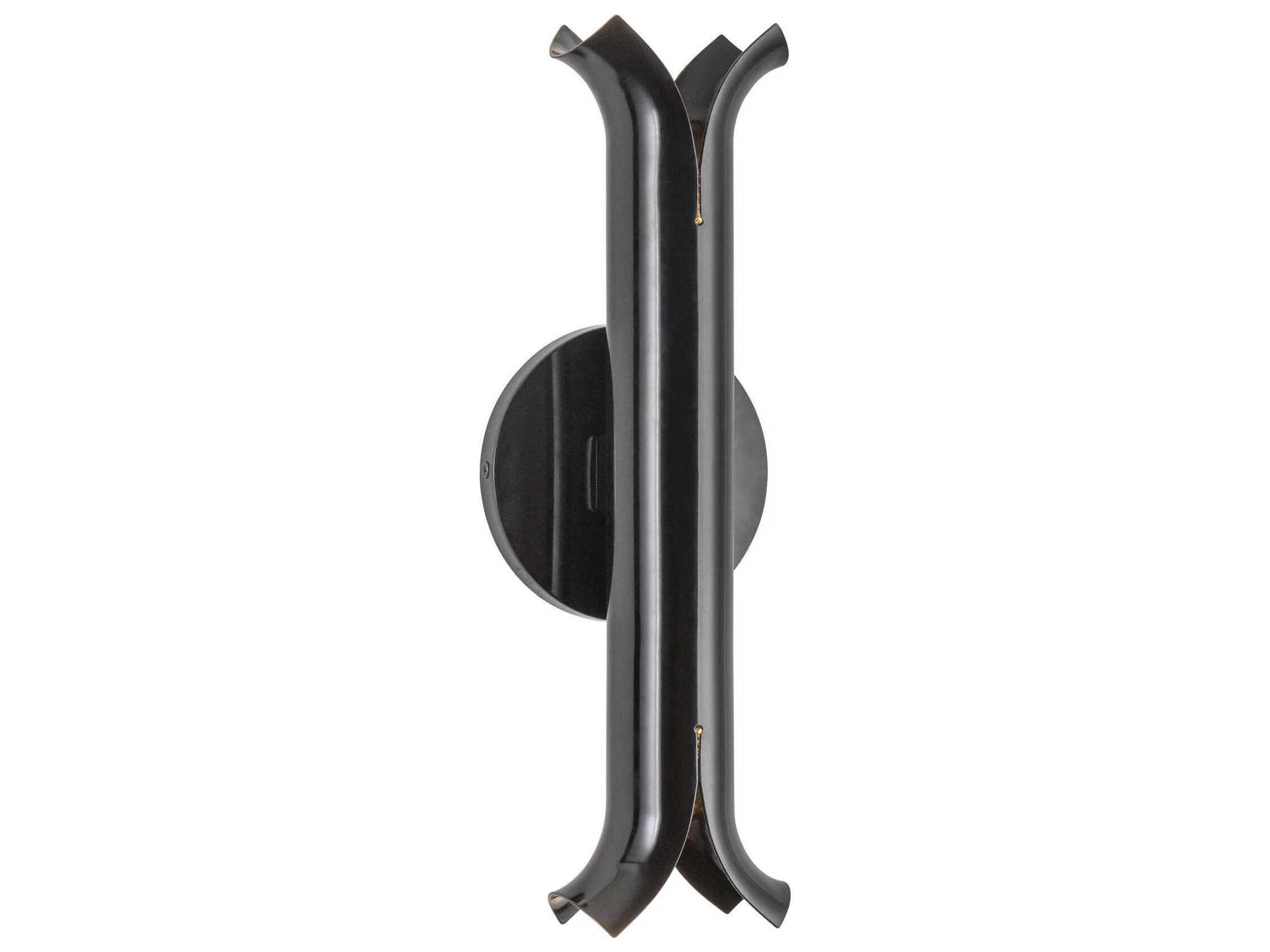 Kuzco Lighting Husk Glossy Black Wall Sconce