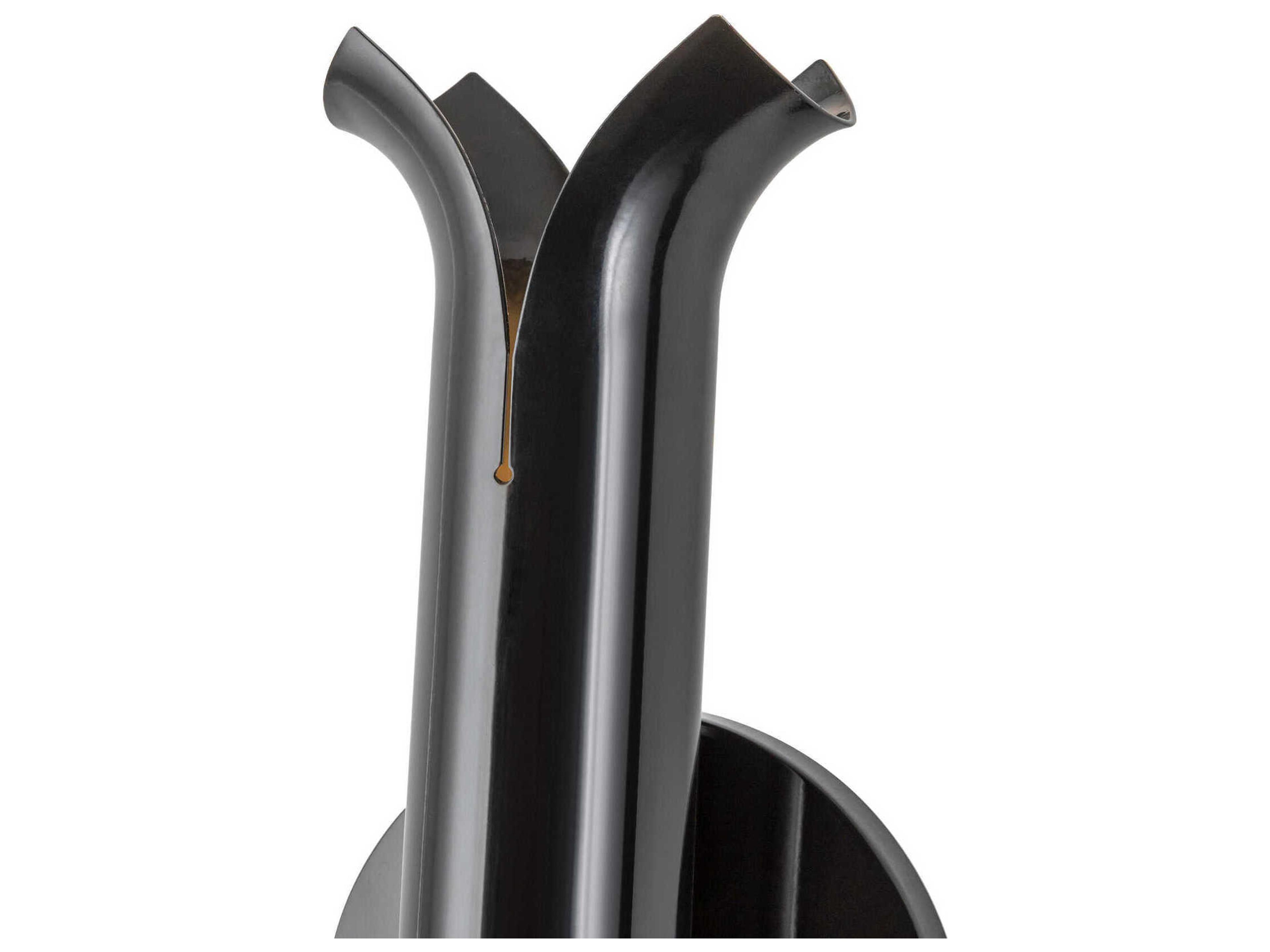 Kuzco Lighting Husk Glossy Black Wall Sconce