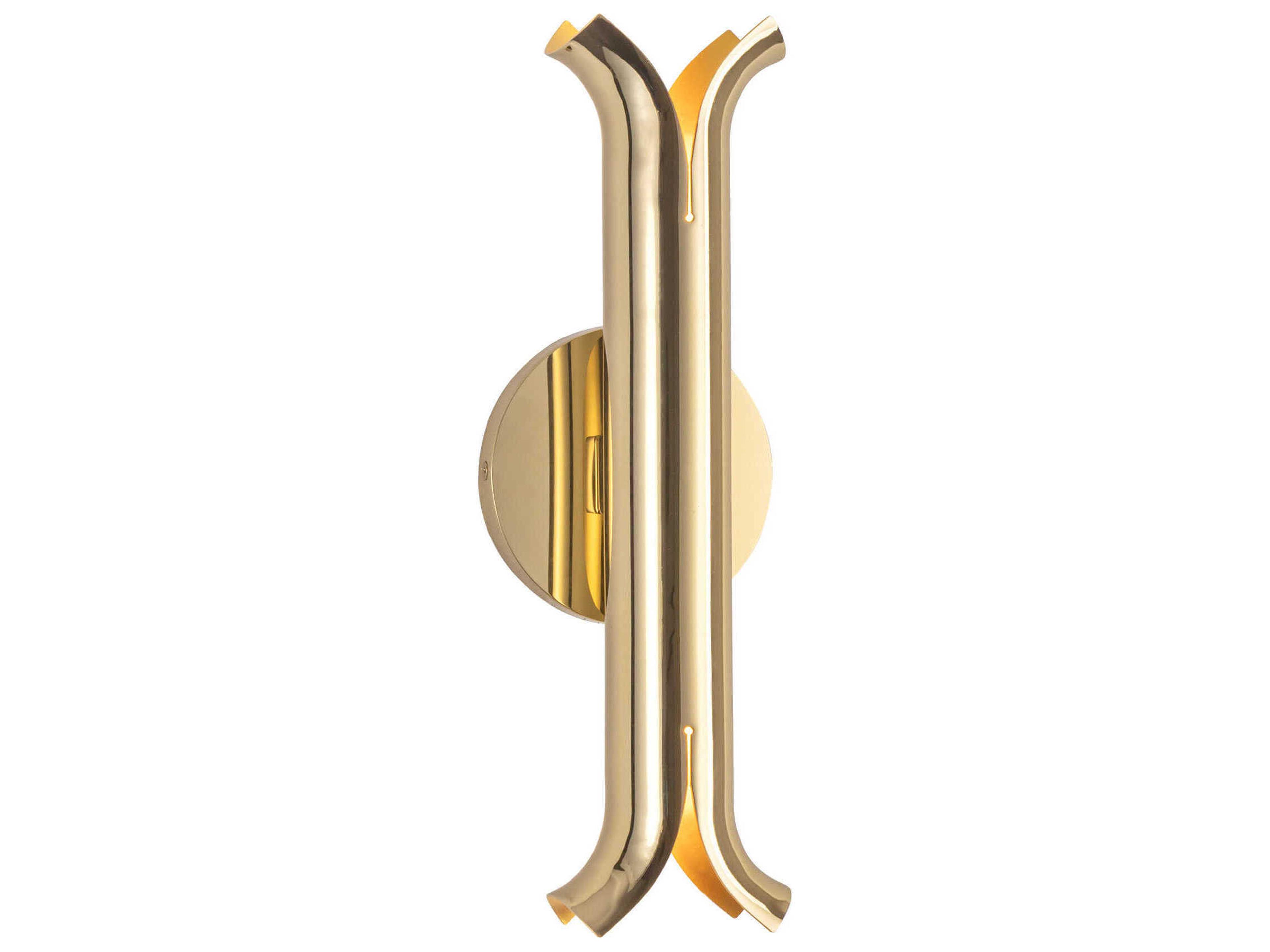 Kuzco Lighting Husk Metallic Brass Wall Sconce