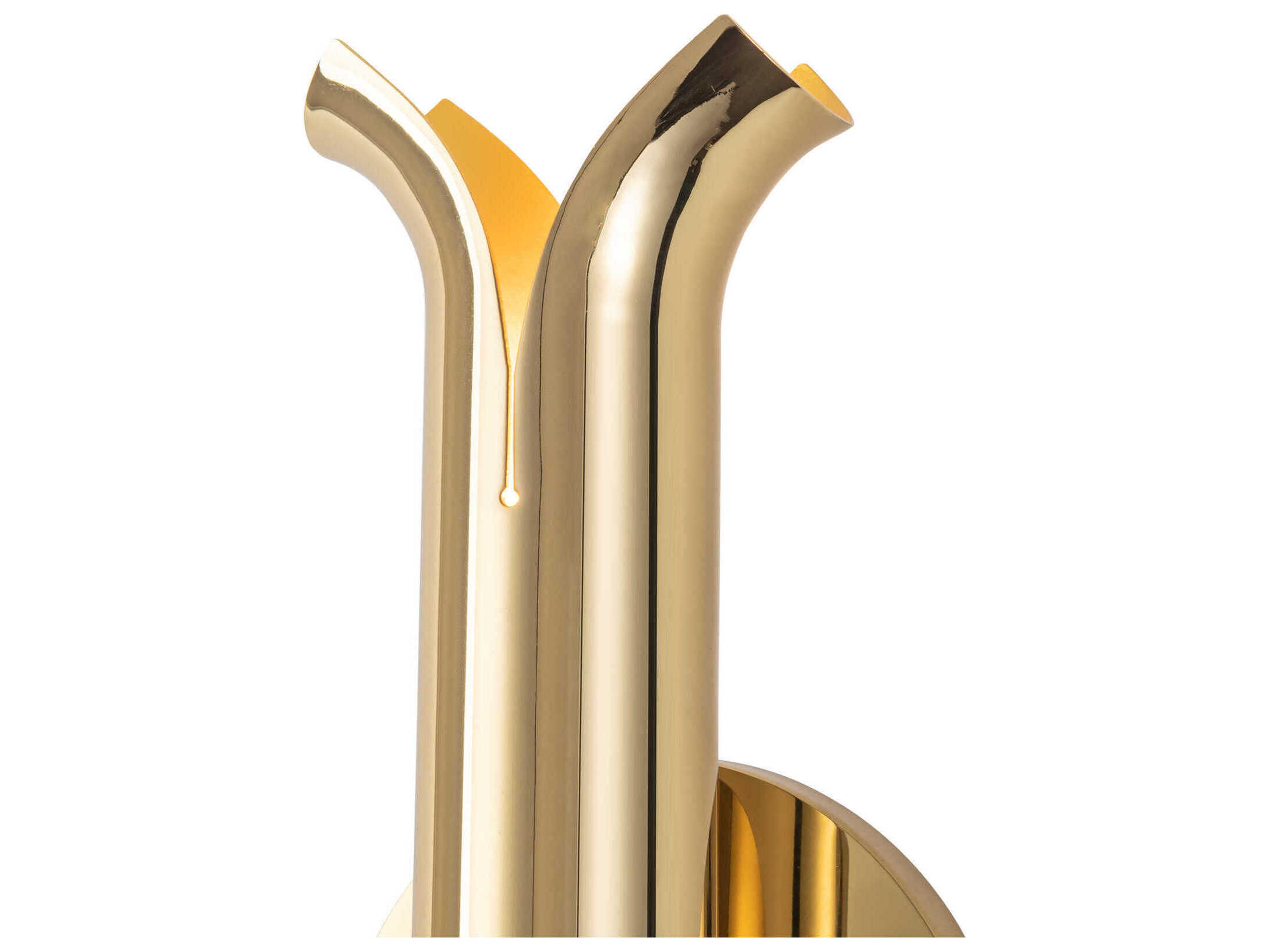 Kuzco Lighting Husk Metallic Brass Wall Sconce