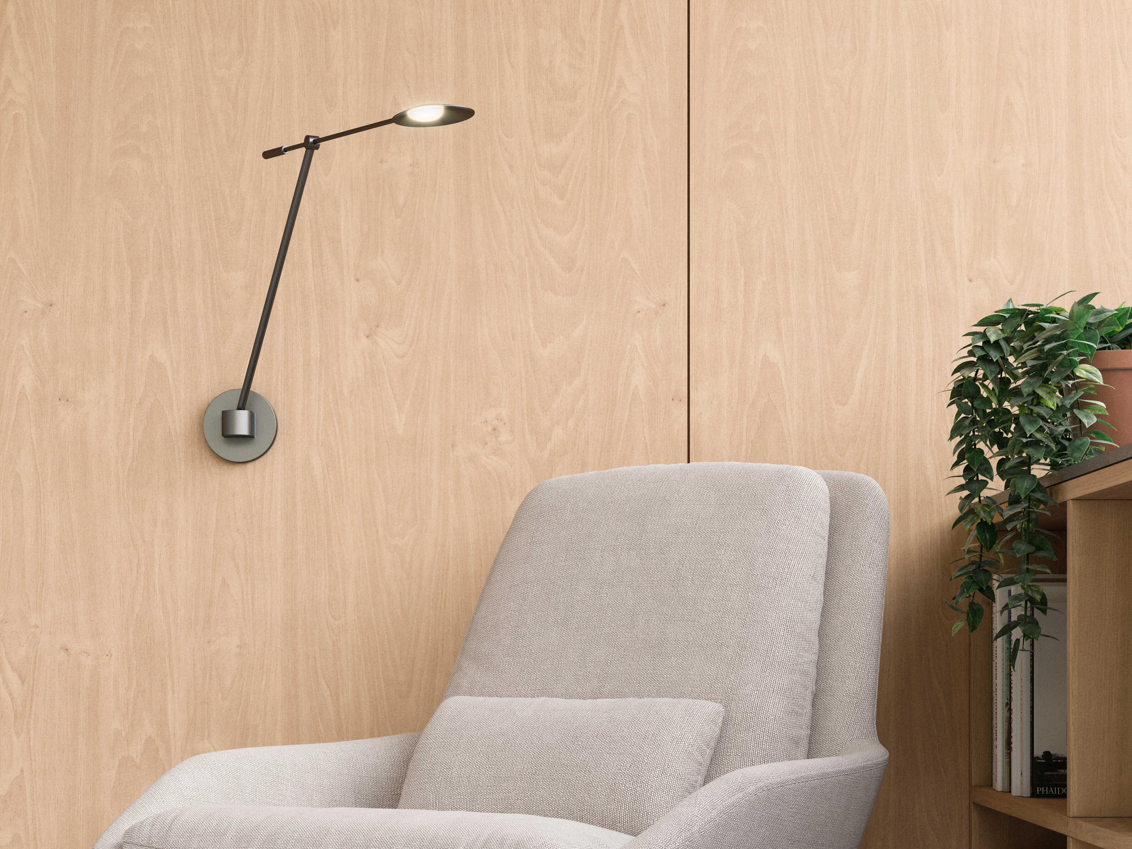 Kuzco Lighting Rotaire Black Swing Wall Sconce