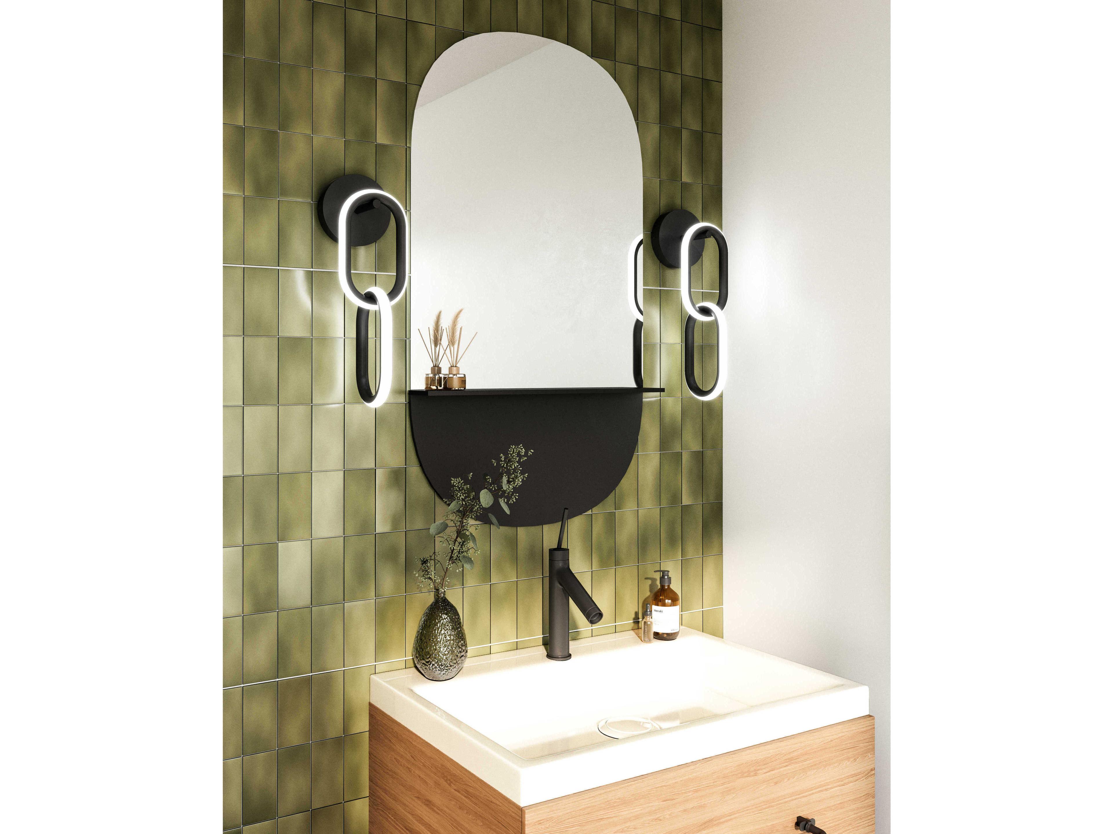 Kuzco Lighting Airen Black Wall Sconce