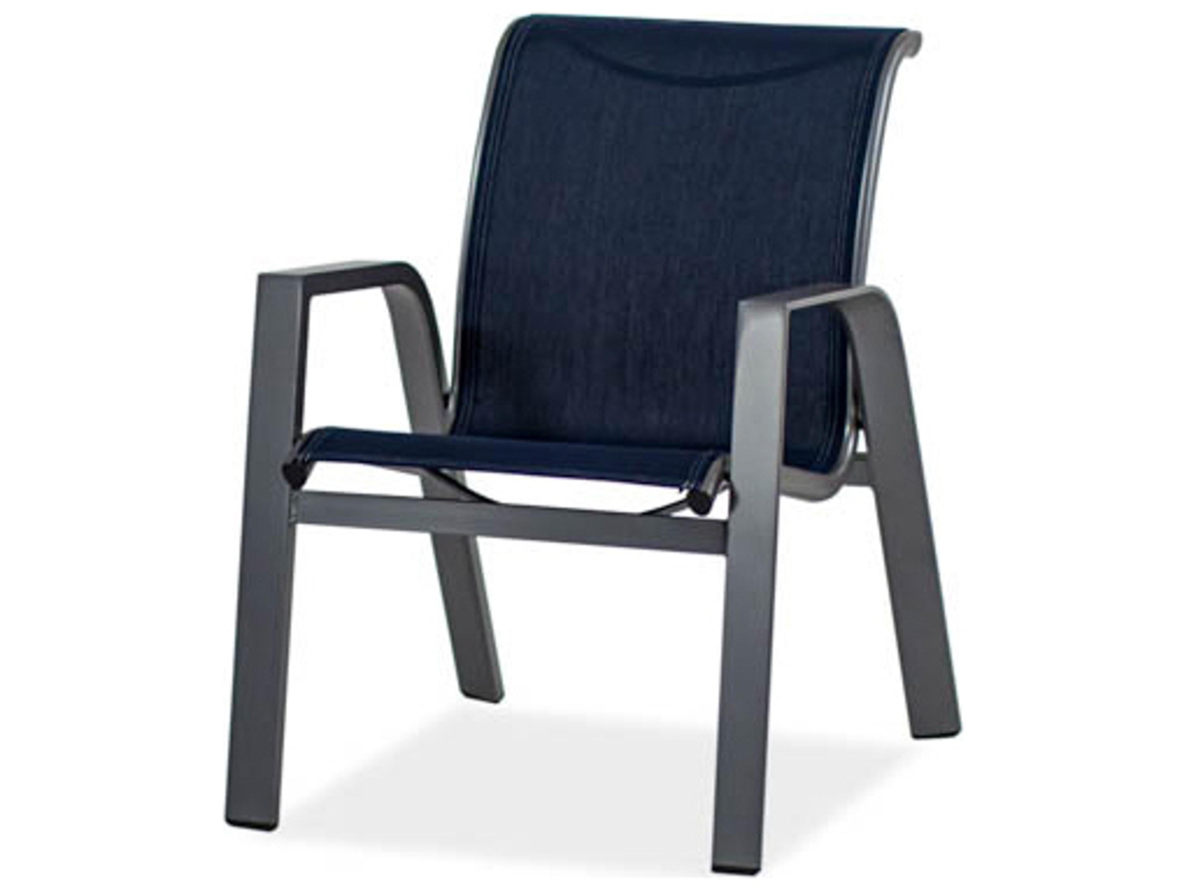Koverton Ella Aluminum Sling Stackable Outdoor Patio Dining Arm Chair