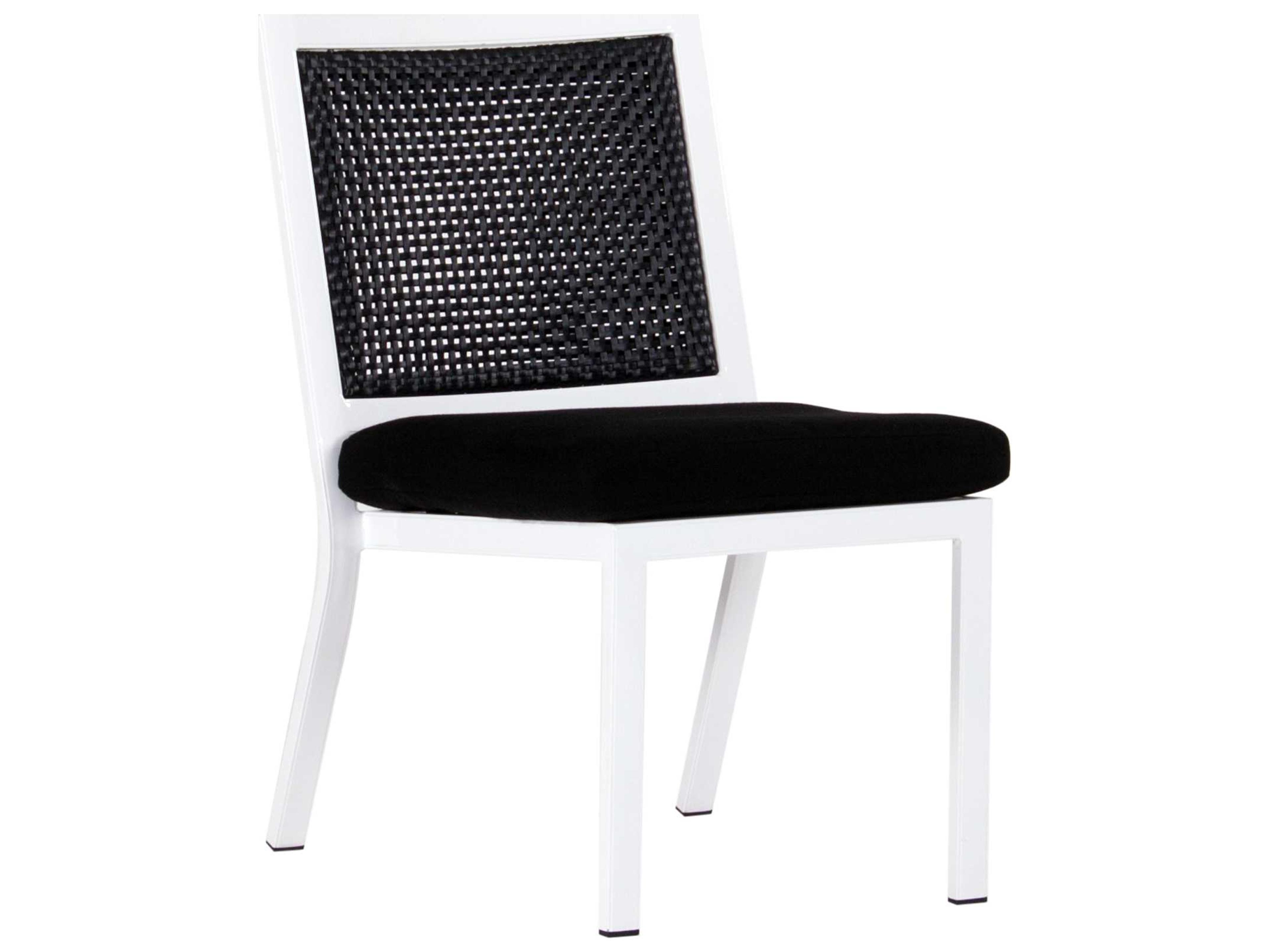 Parkview Woven Wicker Armless Outdoor Dining Chair