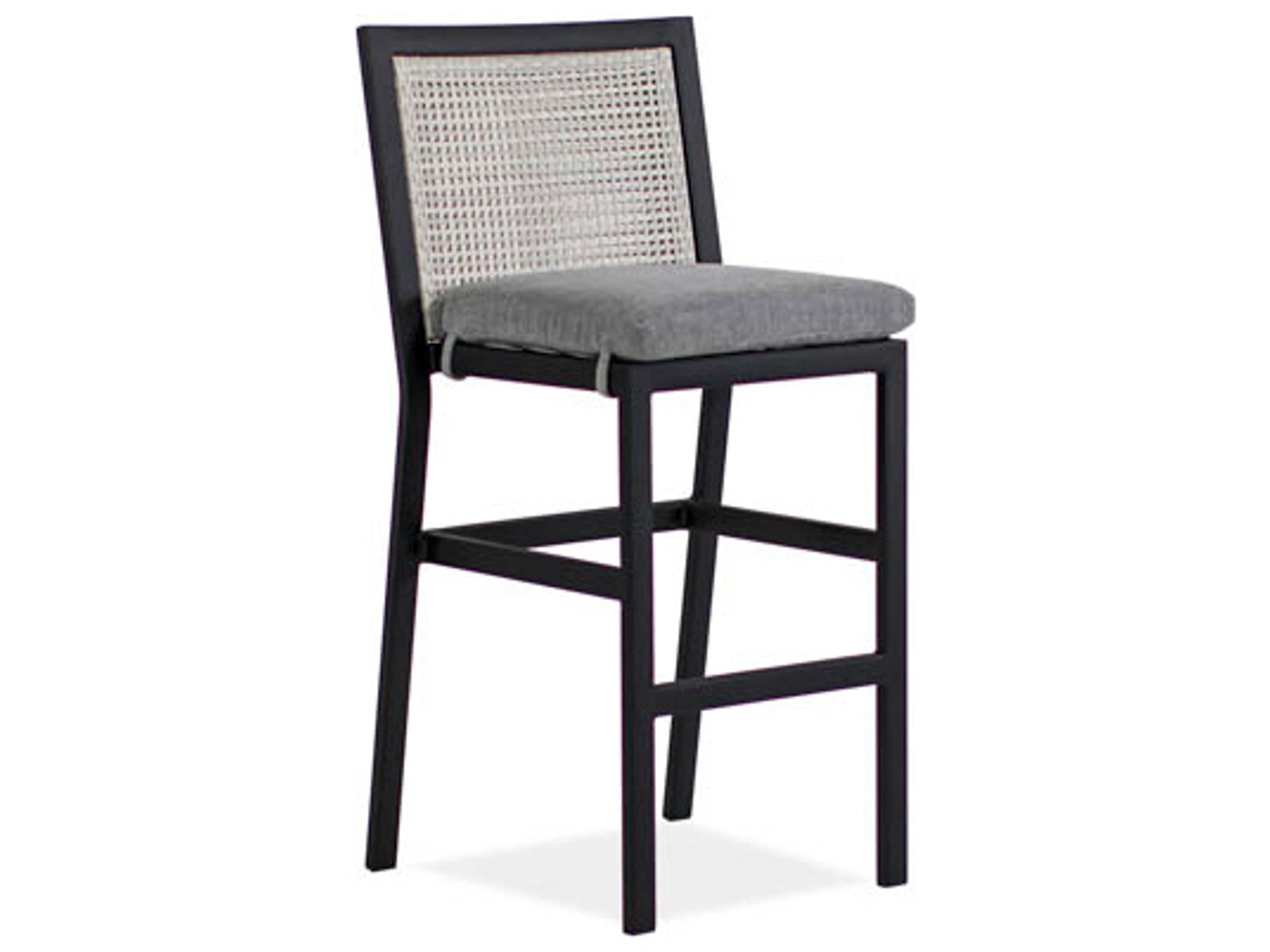 Parkview Woven Wicker Armless Patio Bar Stool