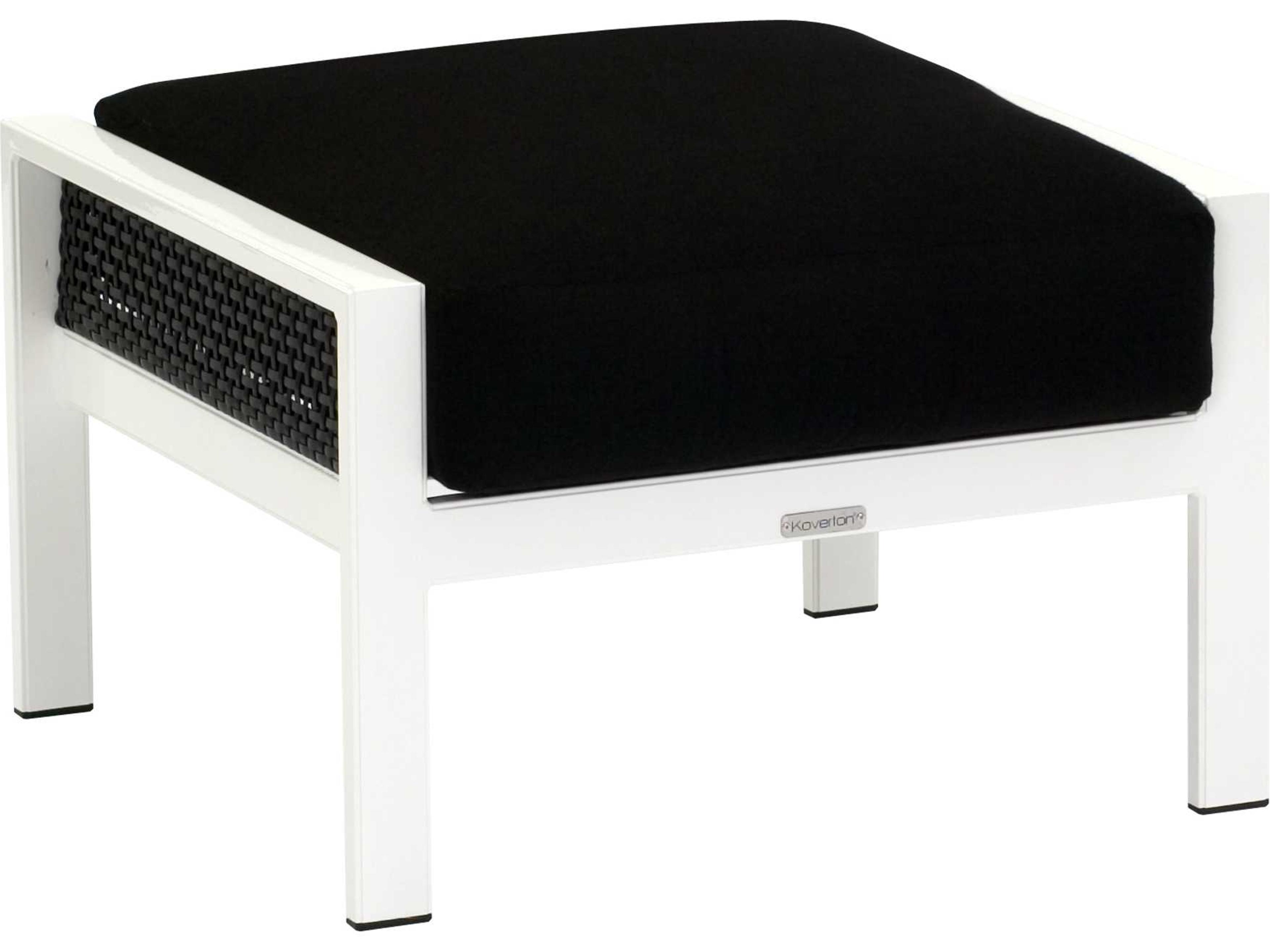 Parkview Woven Wicker Outdoor Patio Ottoman