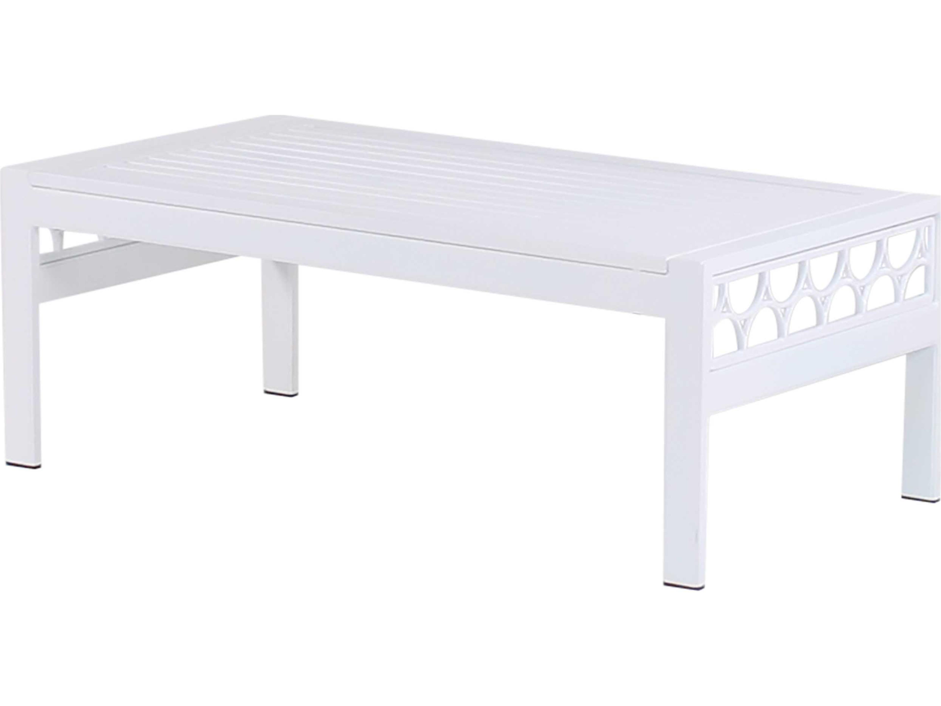 Koverton Parkview Cast Aluminum Rectangular Patio Coffee Table