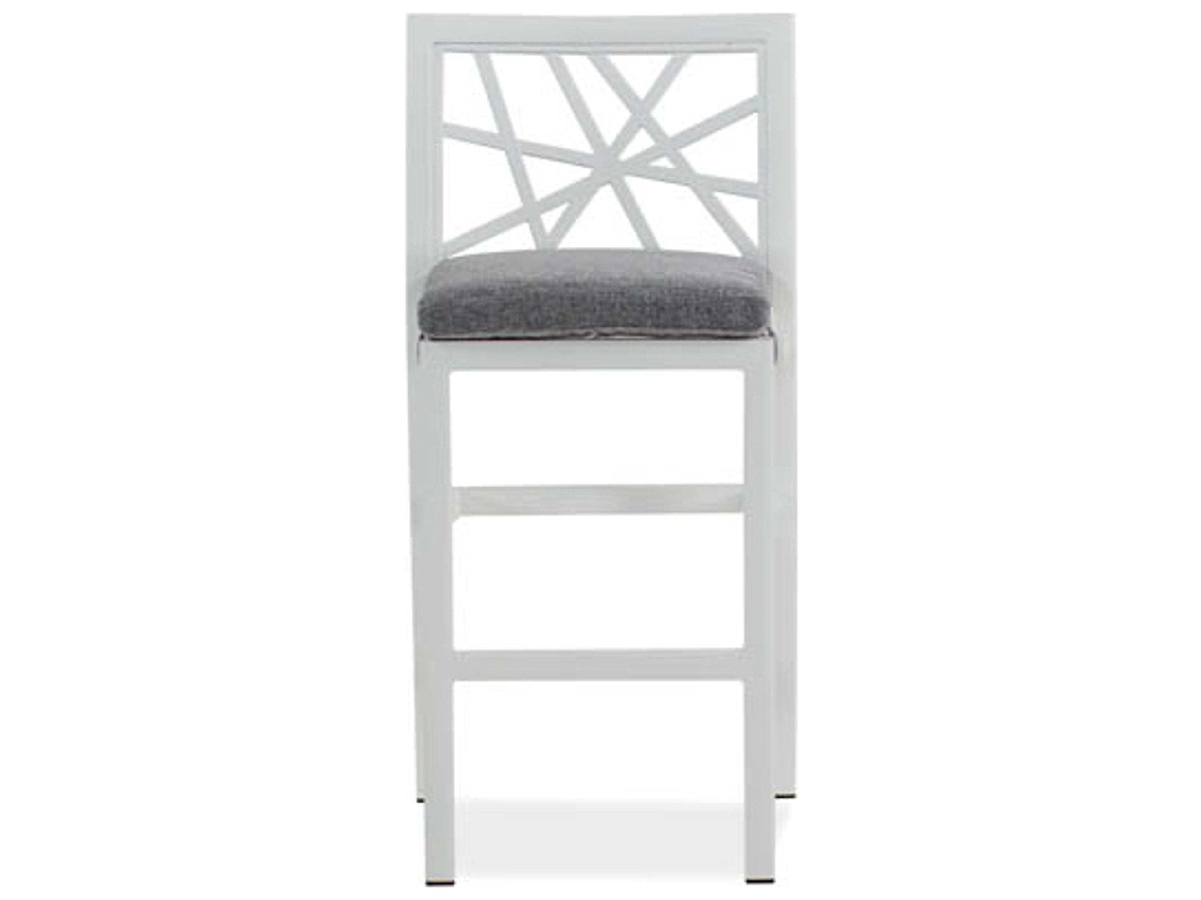 Koverton Parkview Knest Cast Aluminum Armless Outdoor Patio Bar Stool