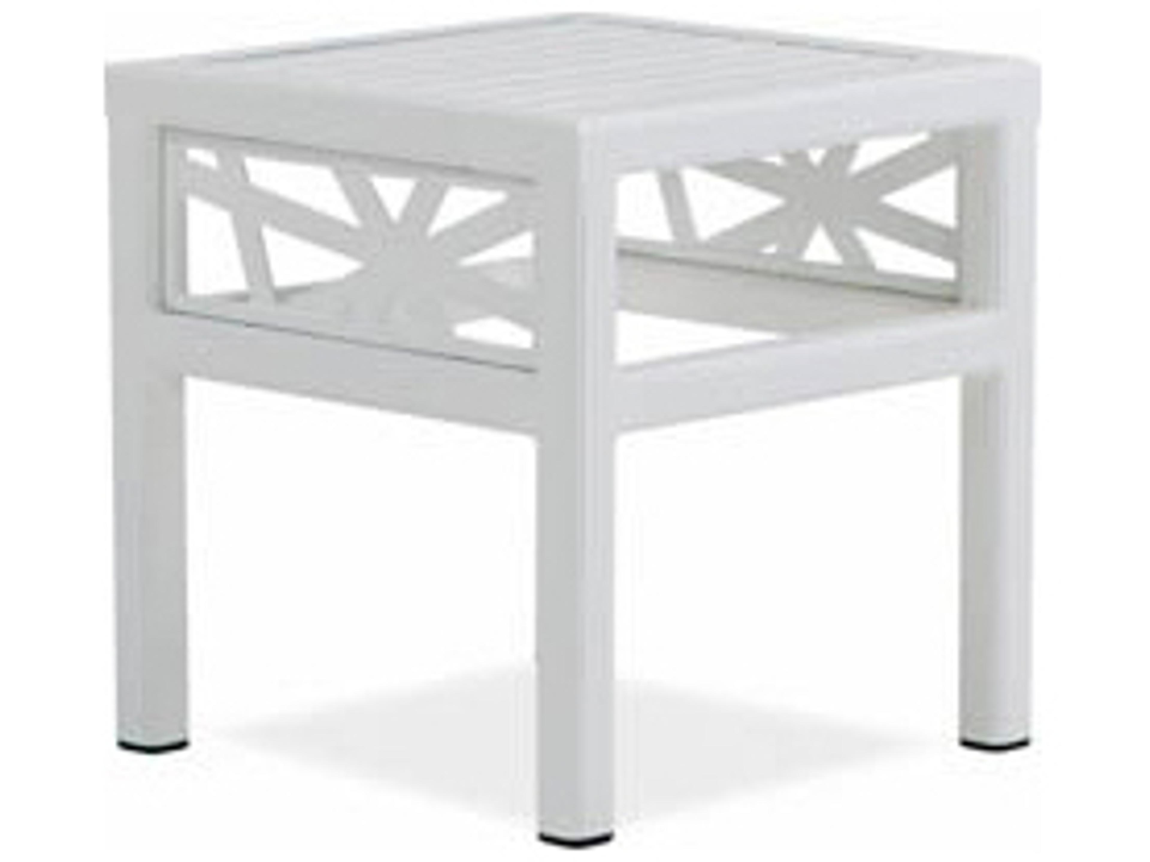 Parkview Knest Cast Aluminum Square Patio Side Table