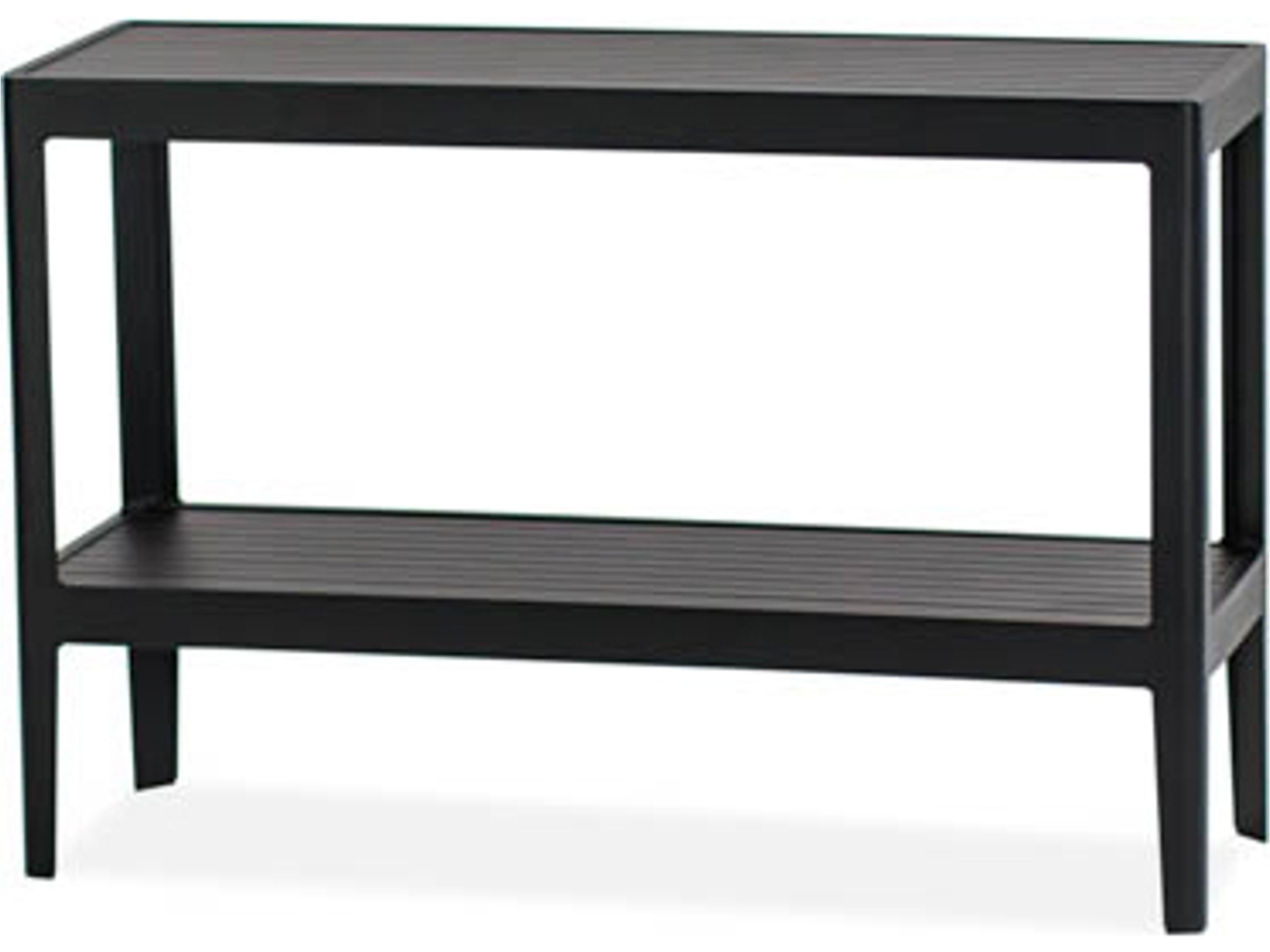 Serene Aluminum Rectangular Outdoor Patio Console Table