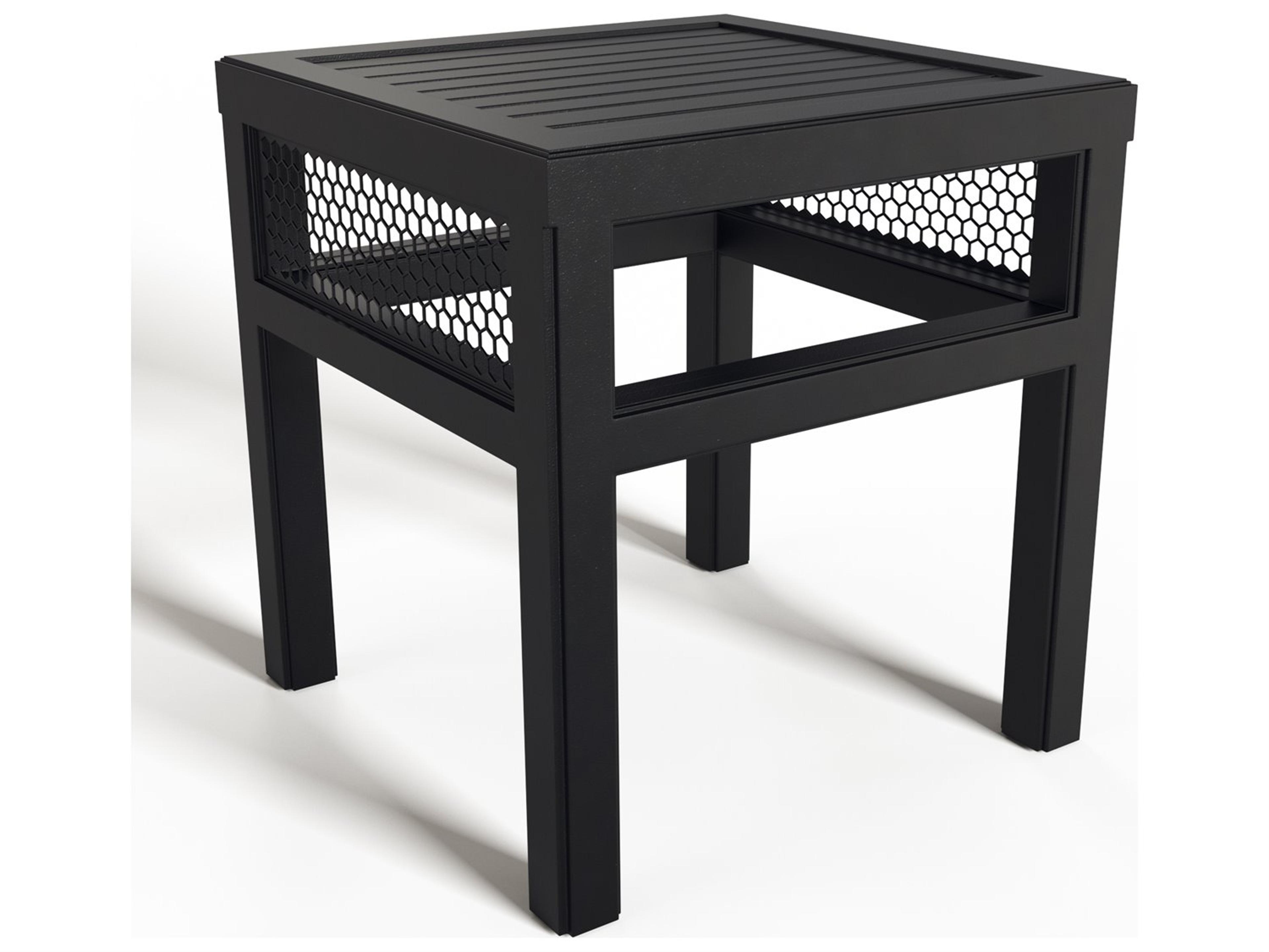 Hexi Aluminum Square Outdoor Patio Side Table