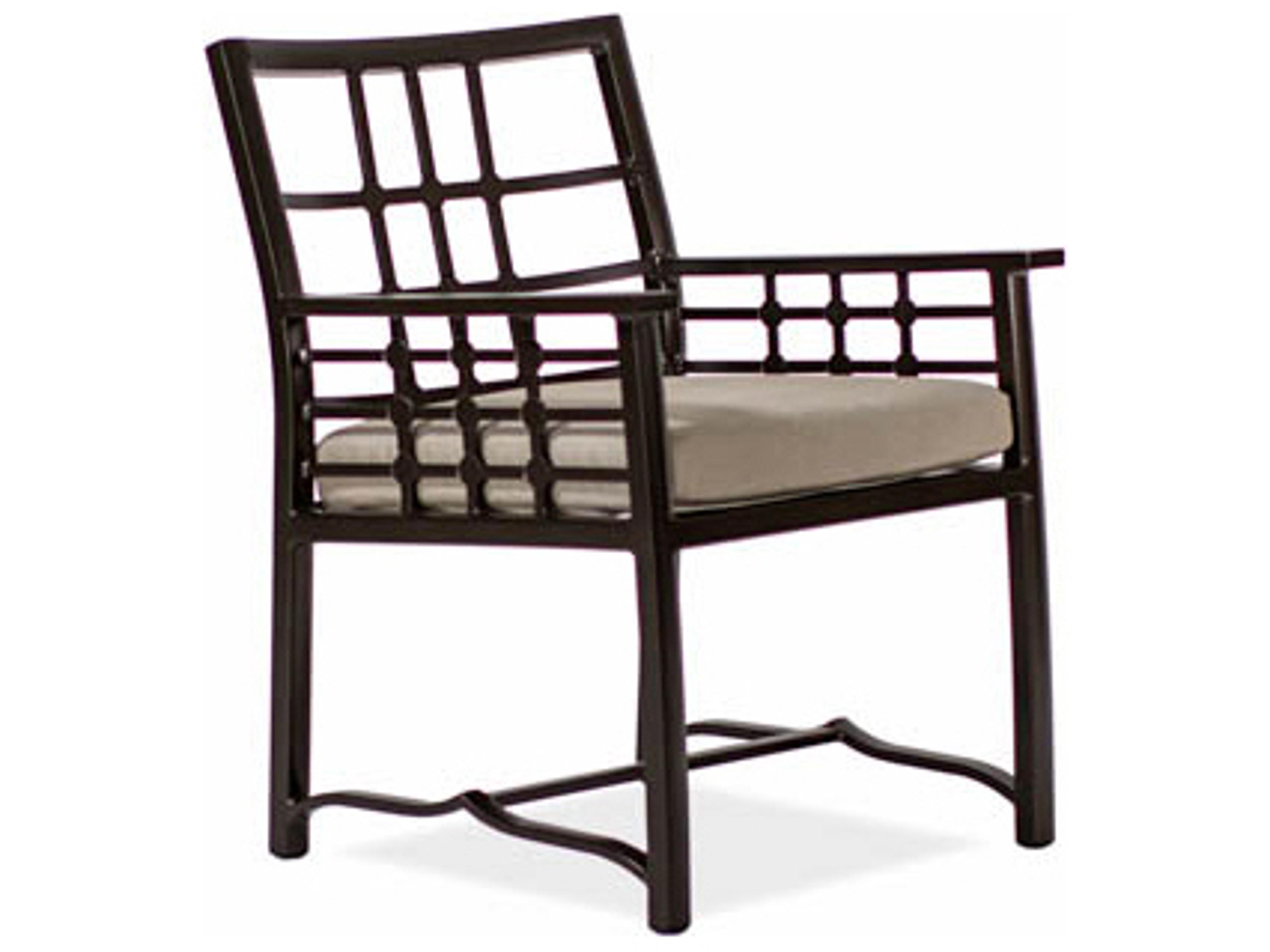 Evans Cast Aluminum Arm Outdoor Patio Dining Chair