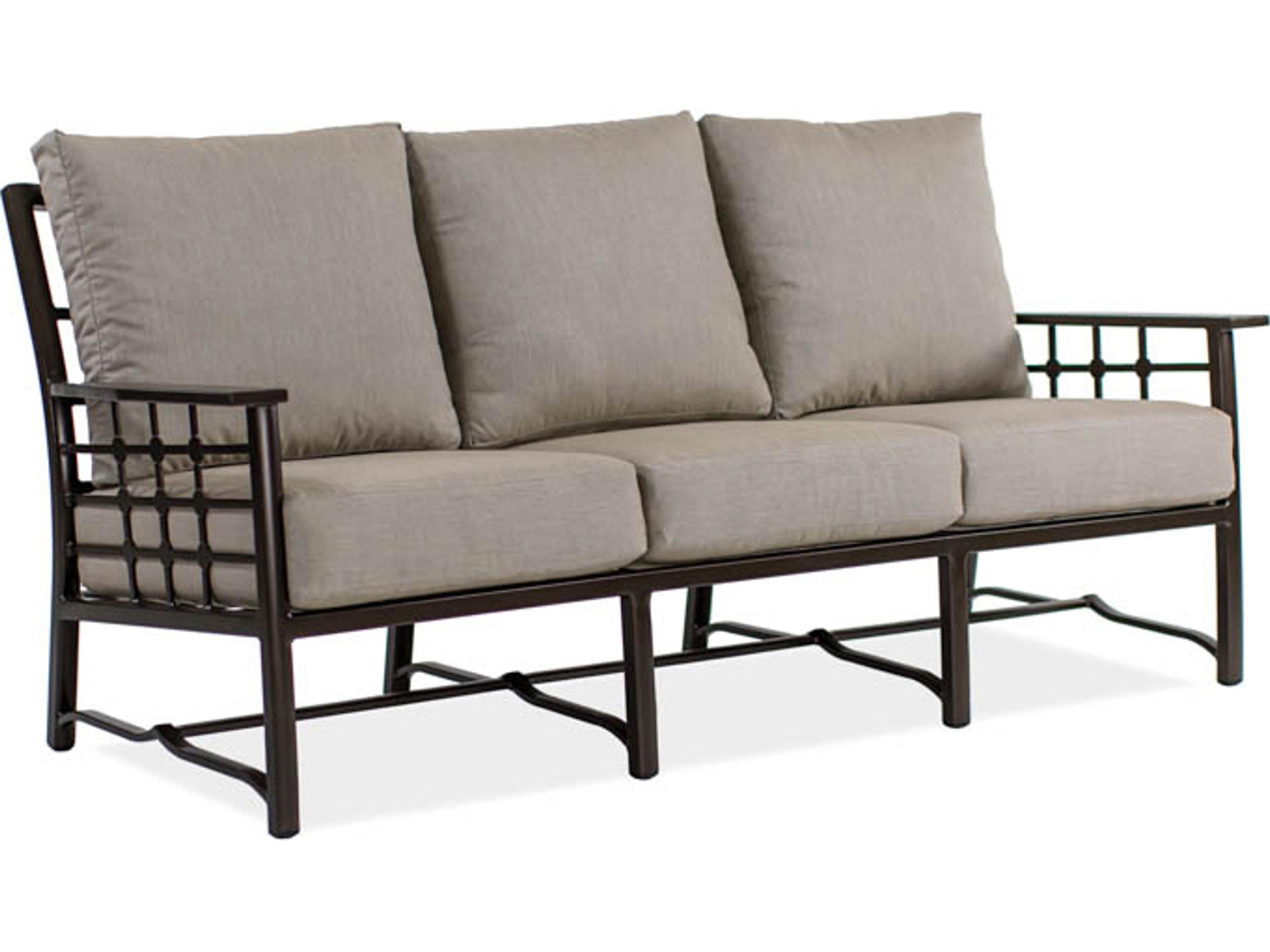 Evans Cast Aluminum Deep Seating Patio Sofa