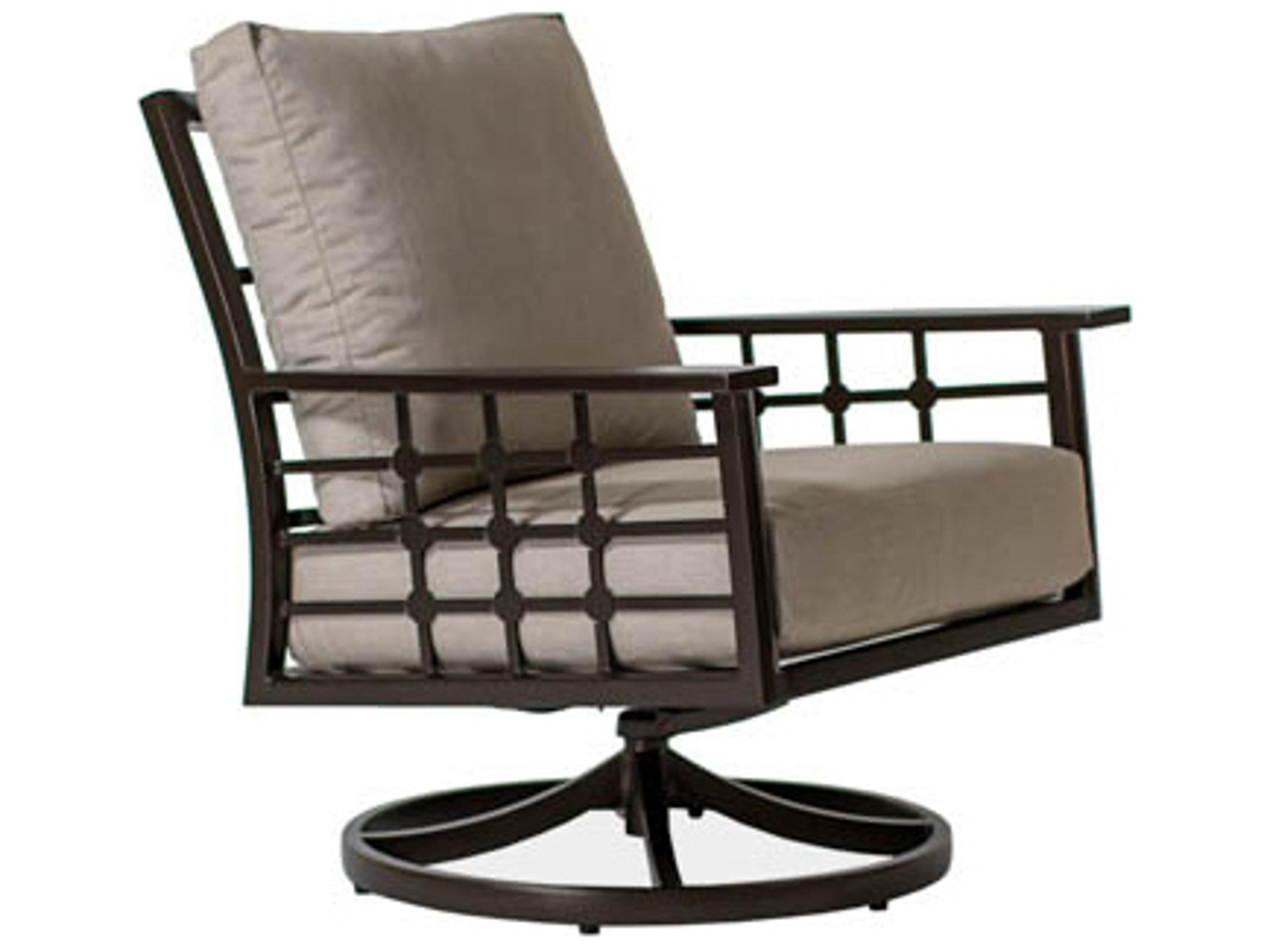 Evans Deep Seating Cast Aluminum Swivel Rocking Outdoor Club Chair